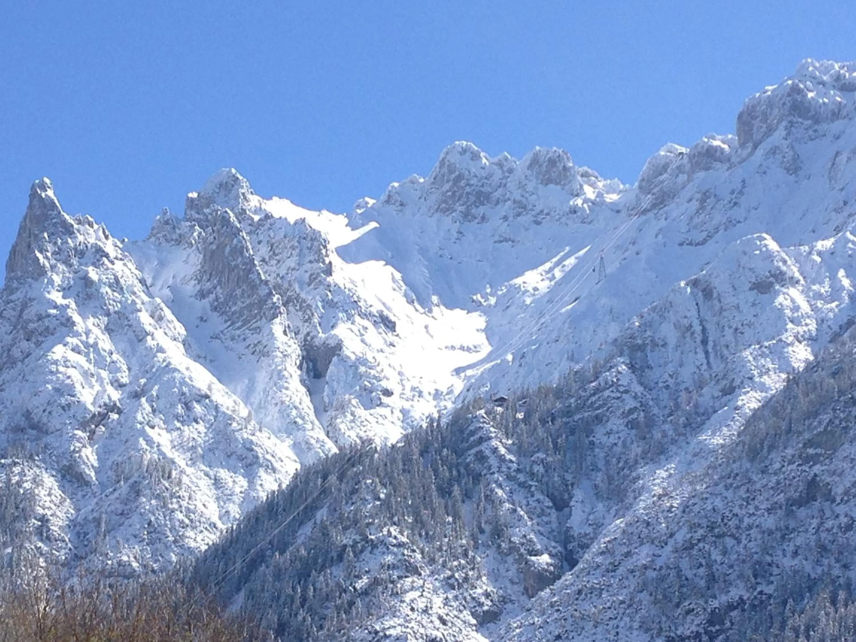 Mountain view in Hotel Franziska