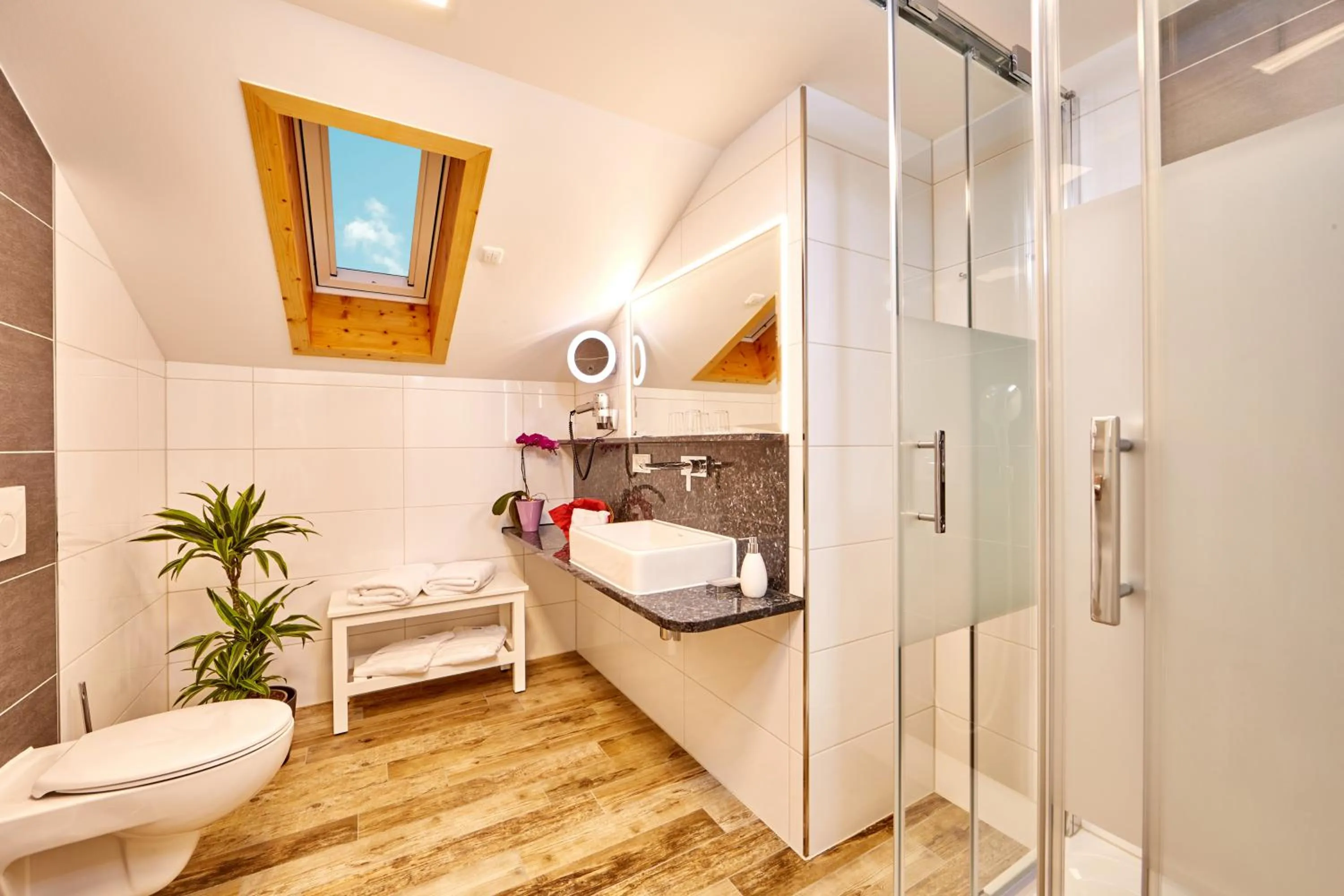 Bathroom in Hotel Franziska