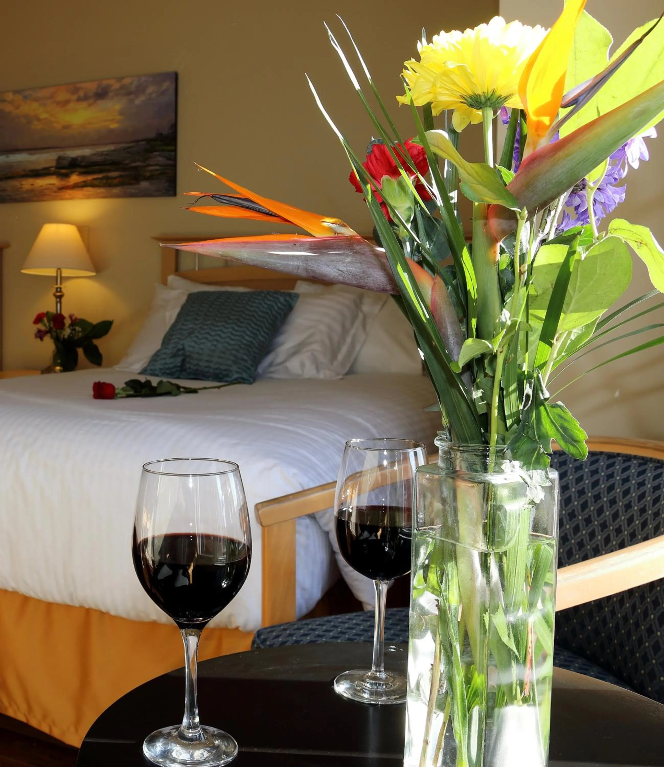 Bed in Rum Runner Inn