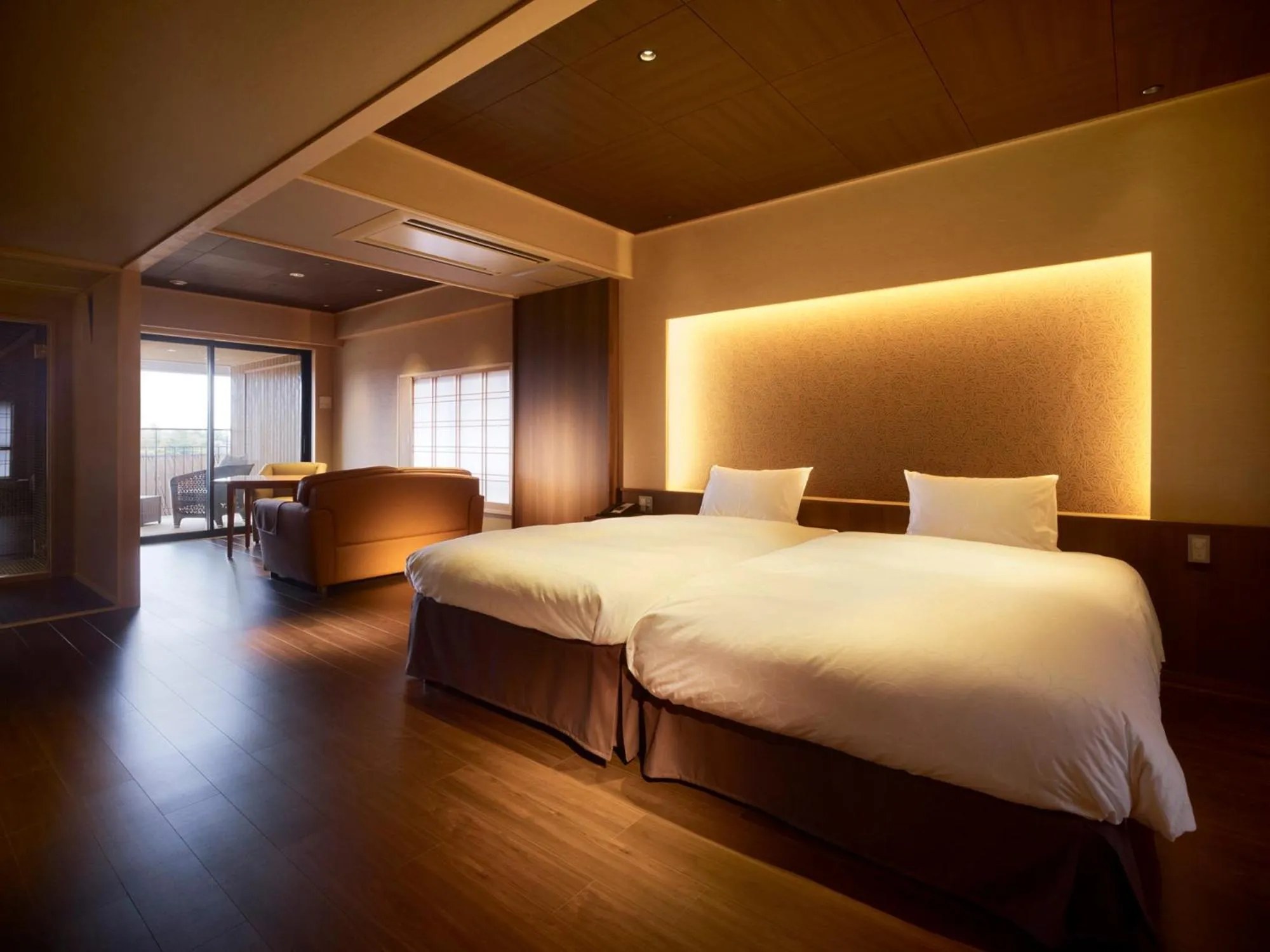 Bed in Laforet Shuzenji Sanshisuimei