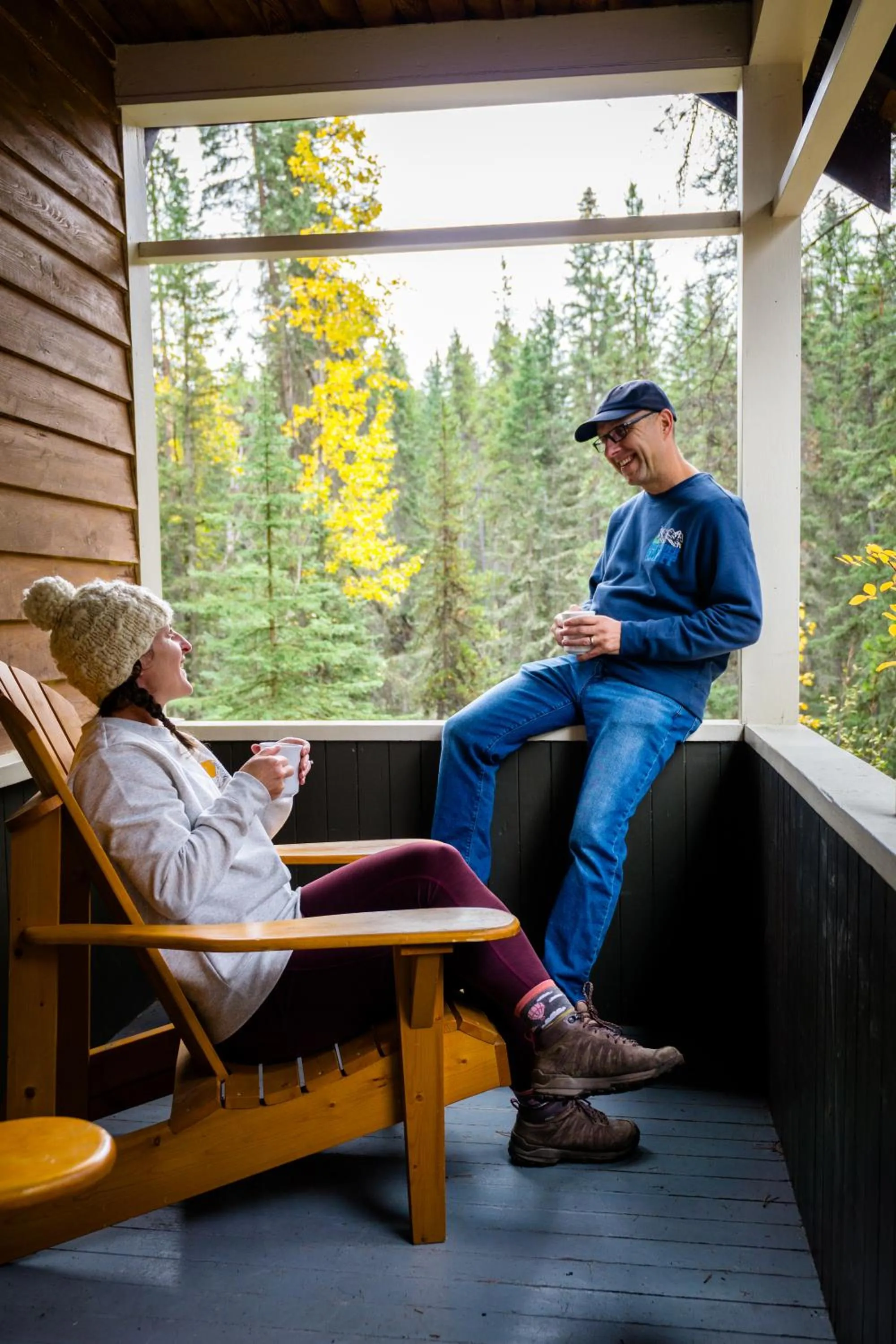Balcony/Terrace in Johnston Canyon Lodge & Bungalows