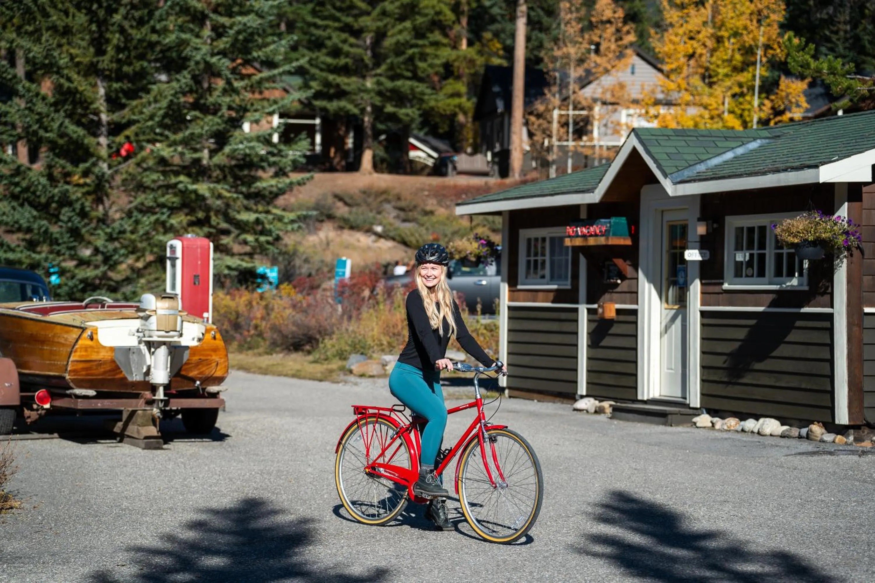 Cycling in Johnston Canyon Lodge & Bungalows