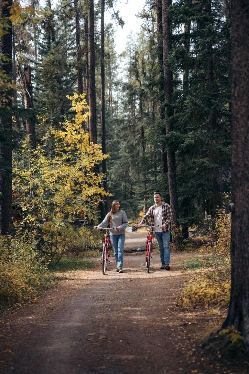 Cycling in Johnston Canyon Lodge & Bungalows