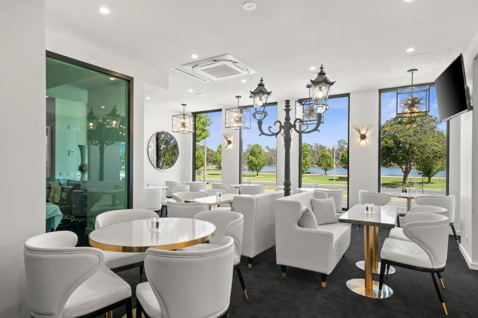 Seating area in The Carrington Hotel