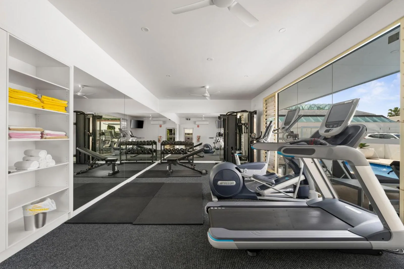 Fitness centre/facilities in The Carrington Hotel