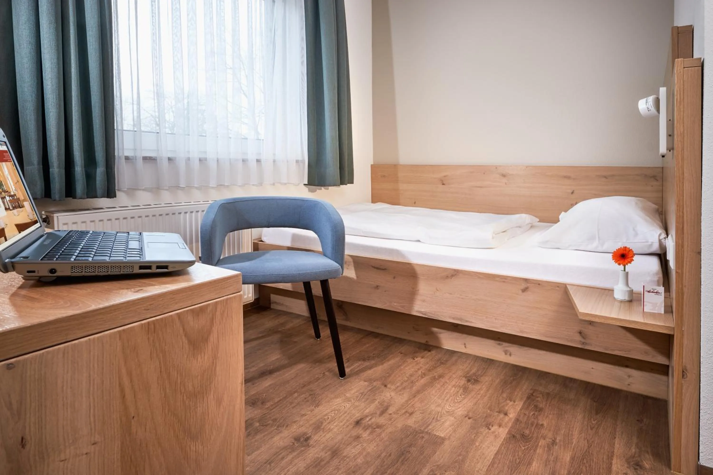 Bed in Hotel Heuboden