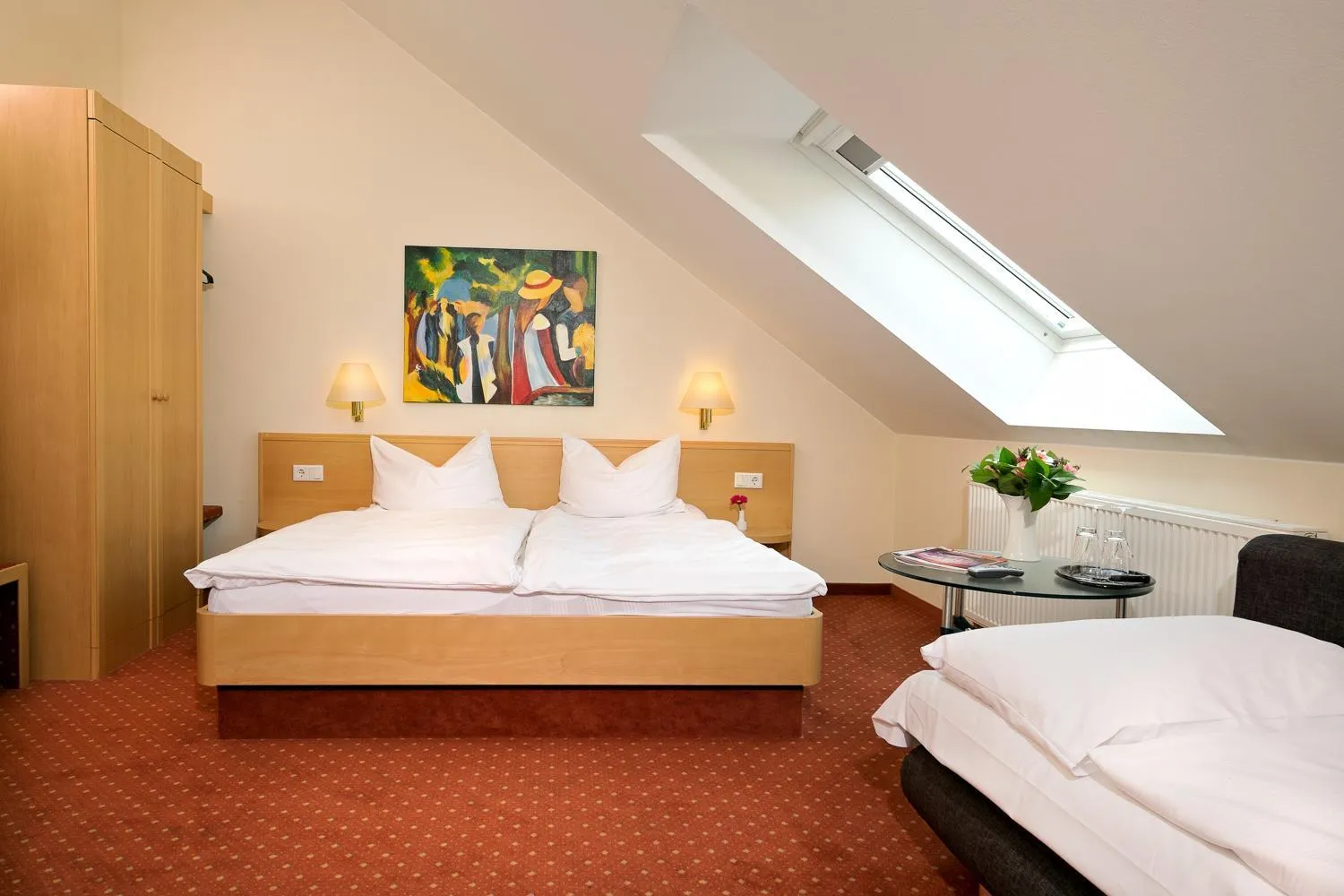 Day, Bed in Hotel Heuboden