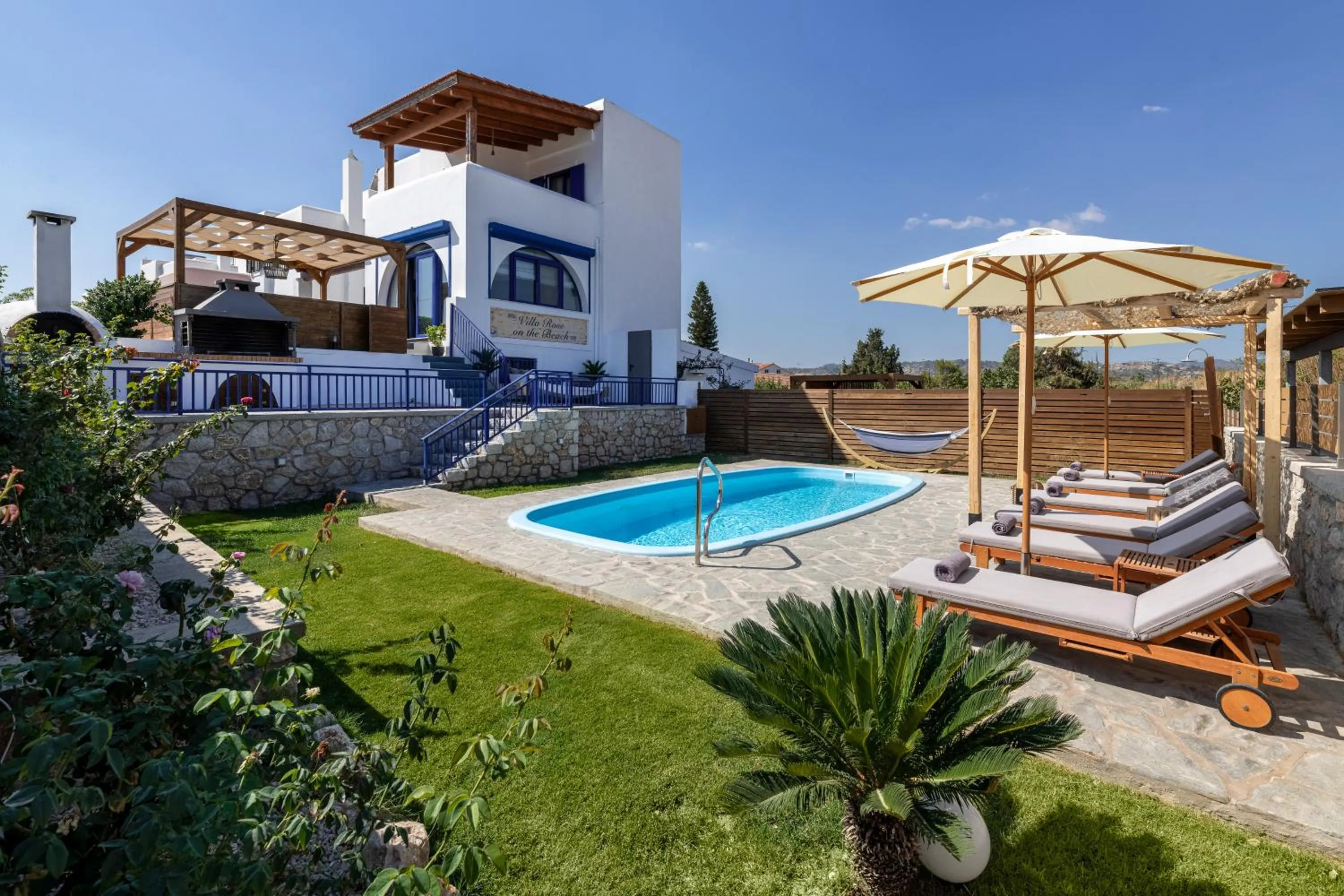 Villa Rose on the beach