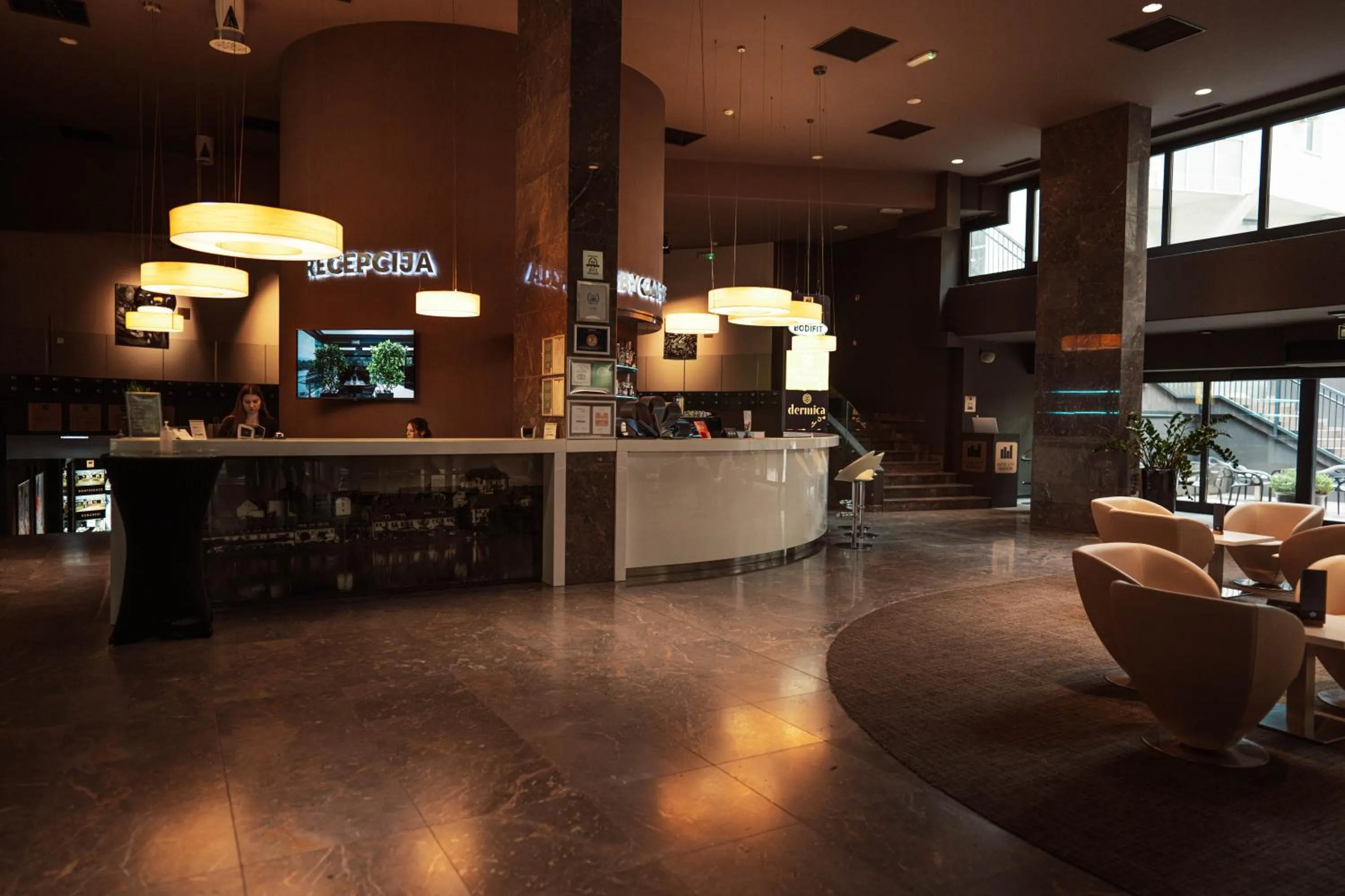 Lobby or reception in Hotel City Maribor