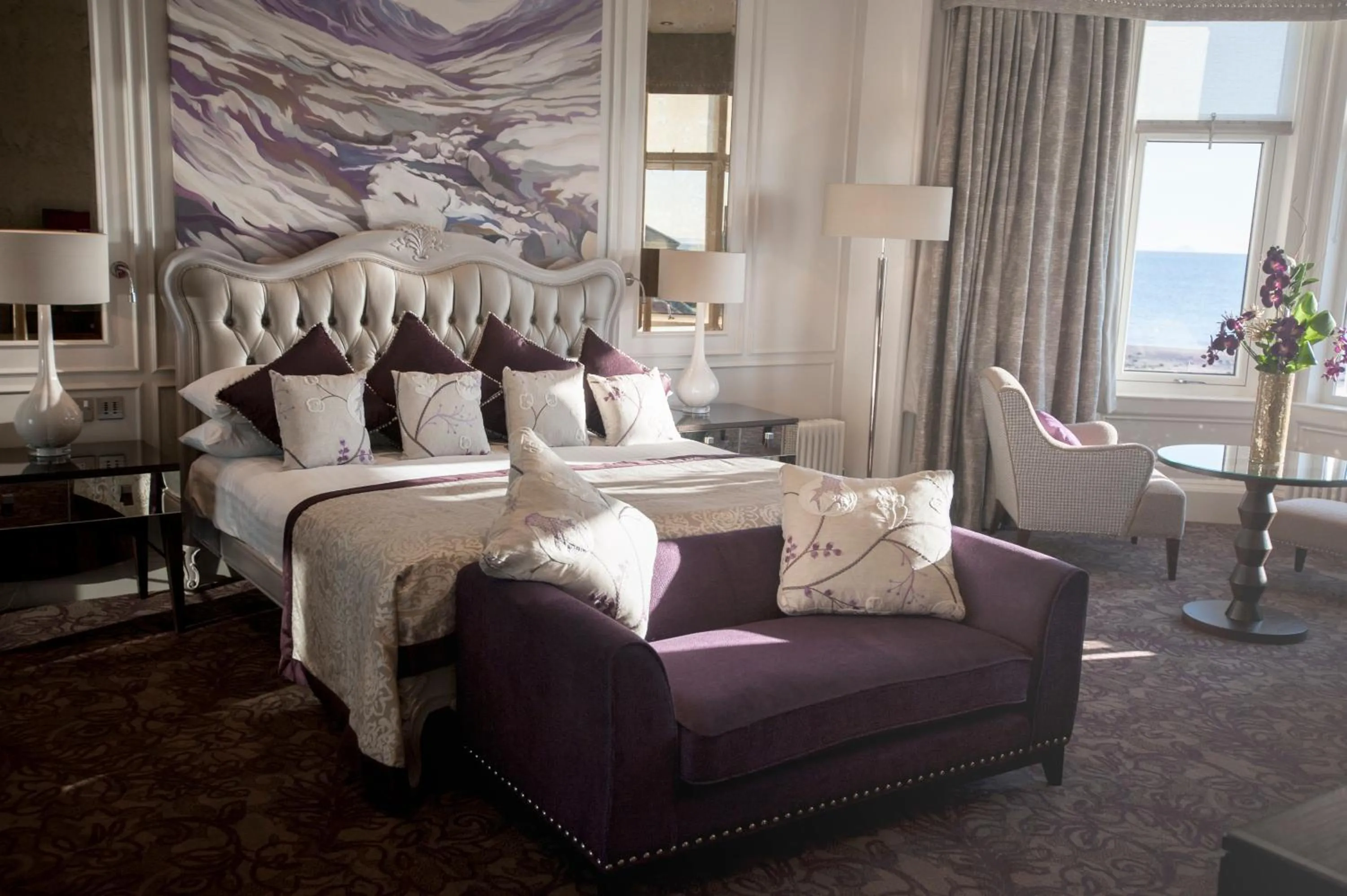 Bed in Seamill Hydro Hotel