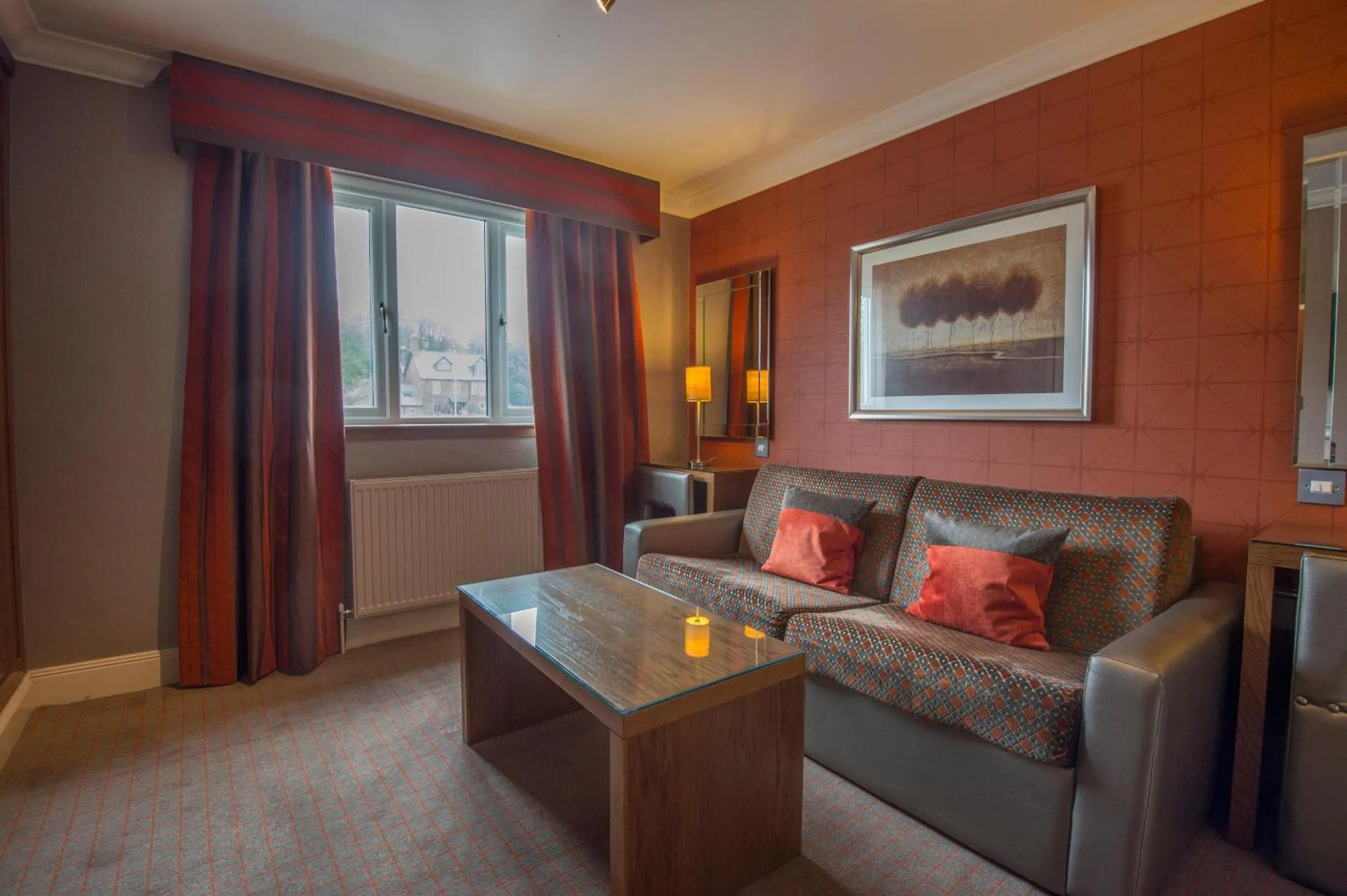 Seating area in Seamill Hydro Hotel