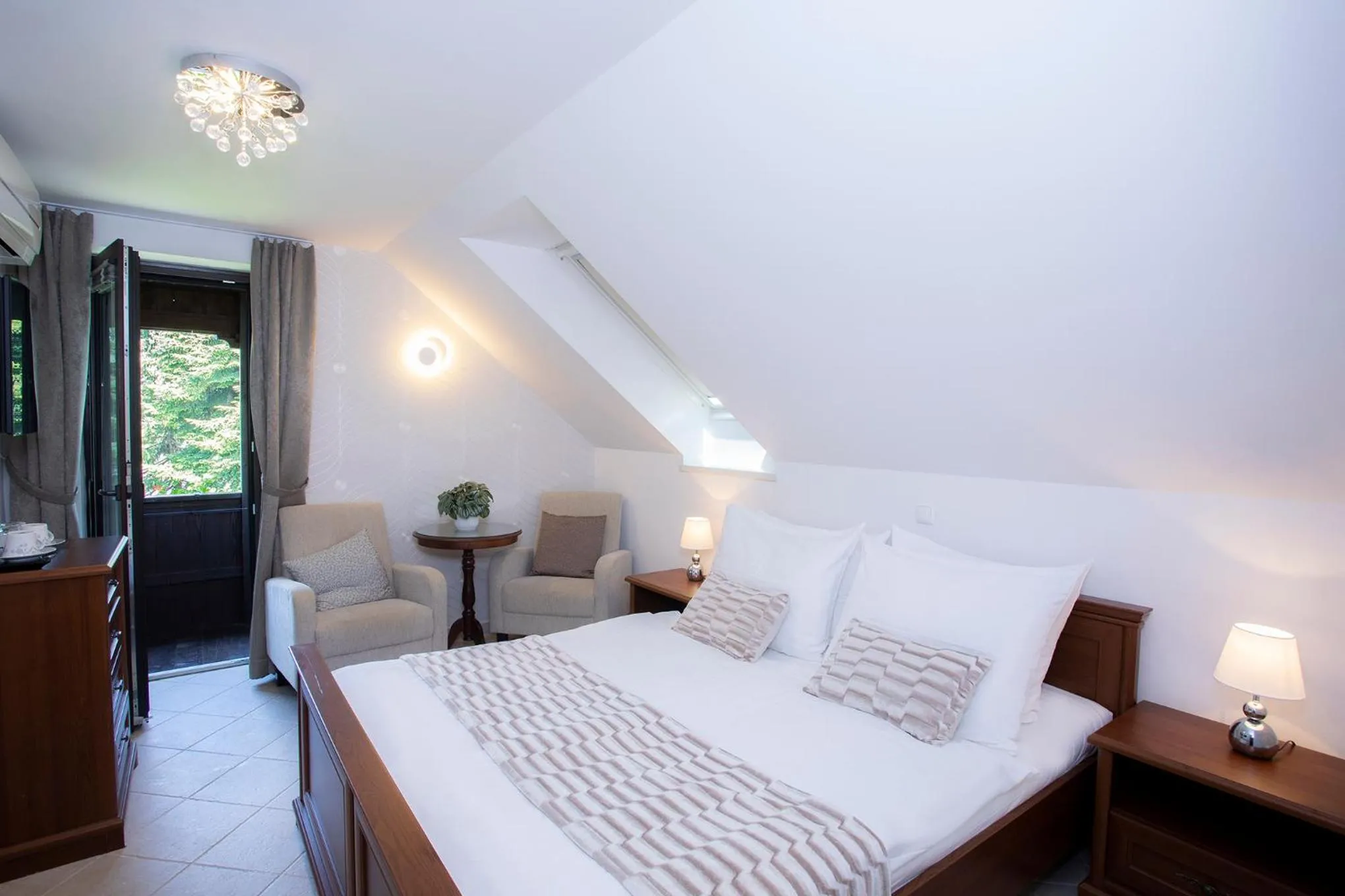 Balcony/Terrace, Bed in House Klasika - Adults Only