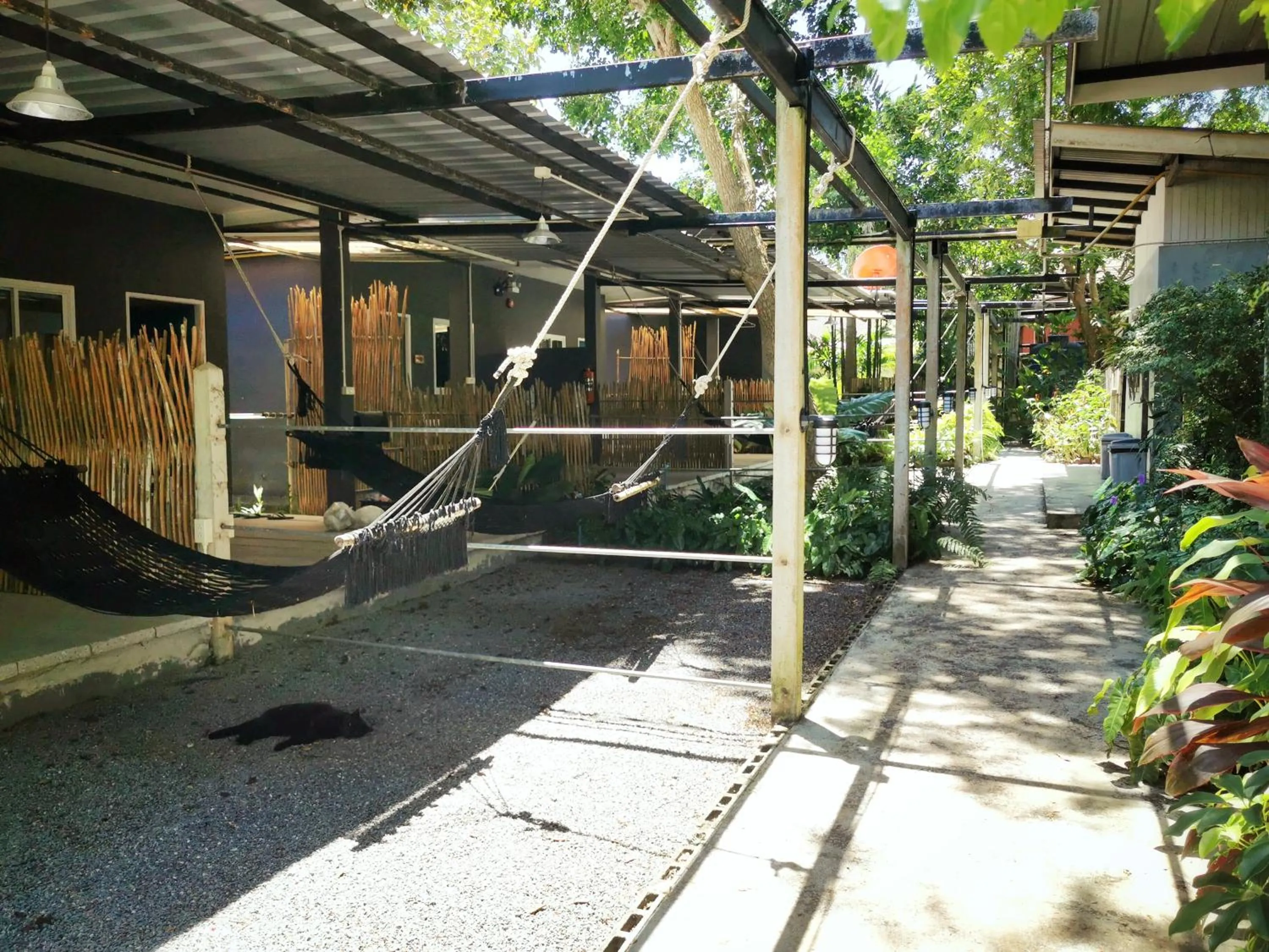 Patio in Glur Hostel