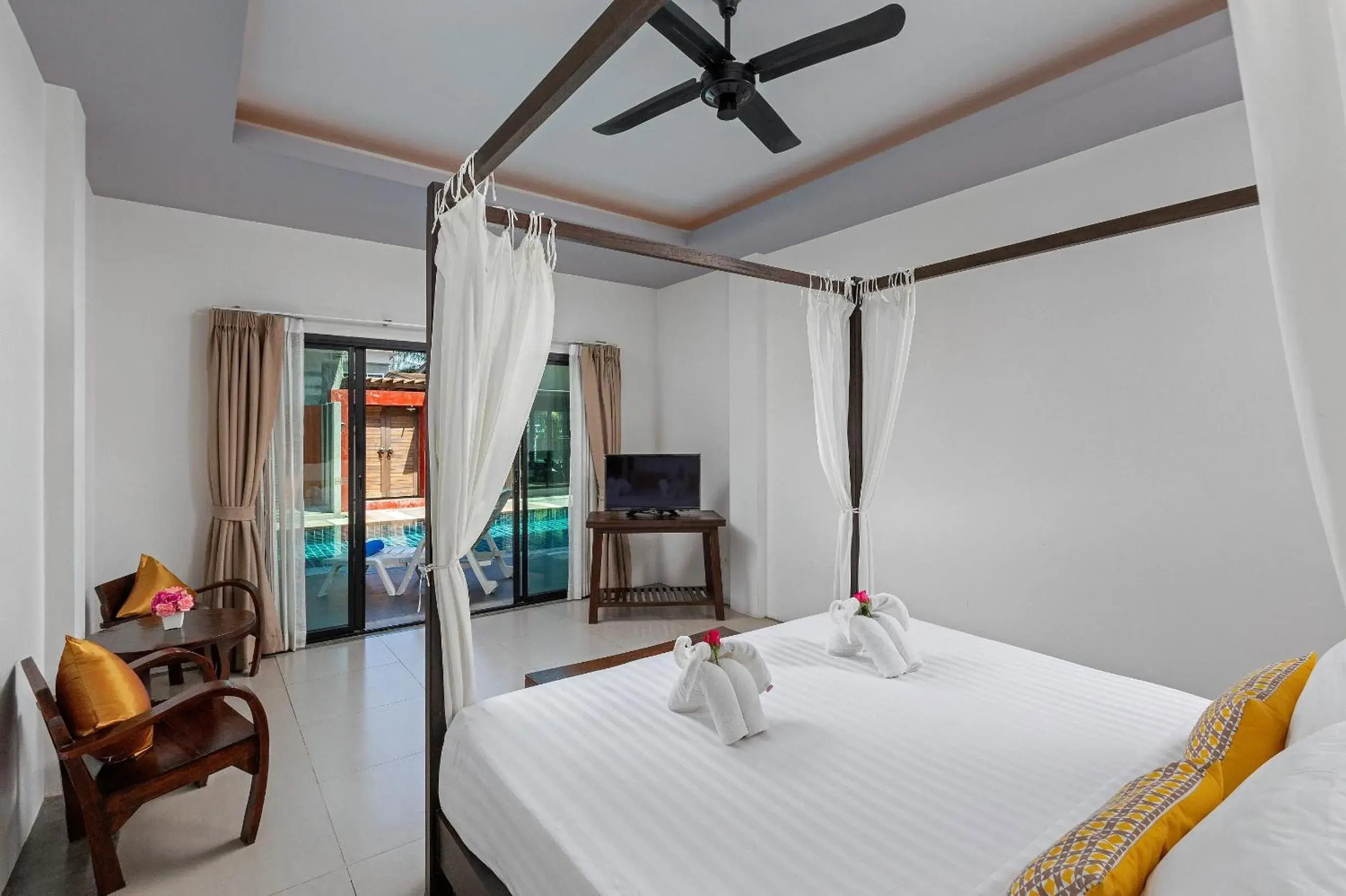 Pool view, Bed in Phuketa - SHA Extra Plus Pool view, Bed in Phuketa - SHA Extra Plus