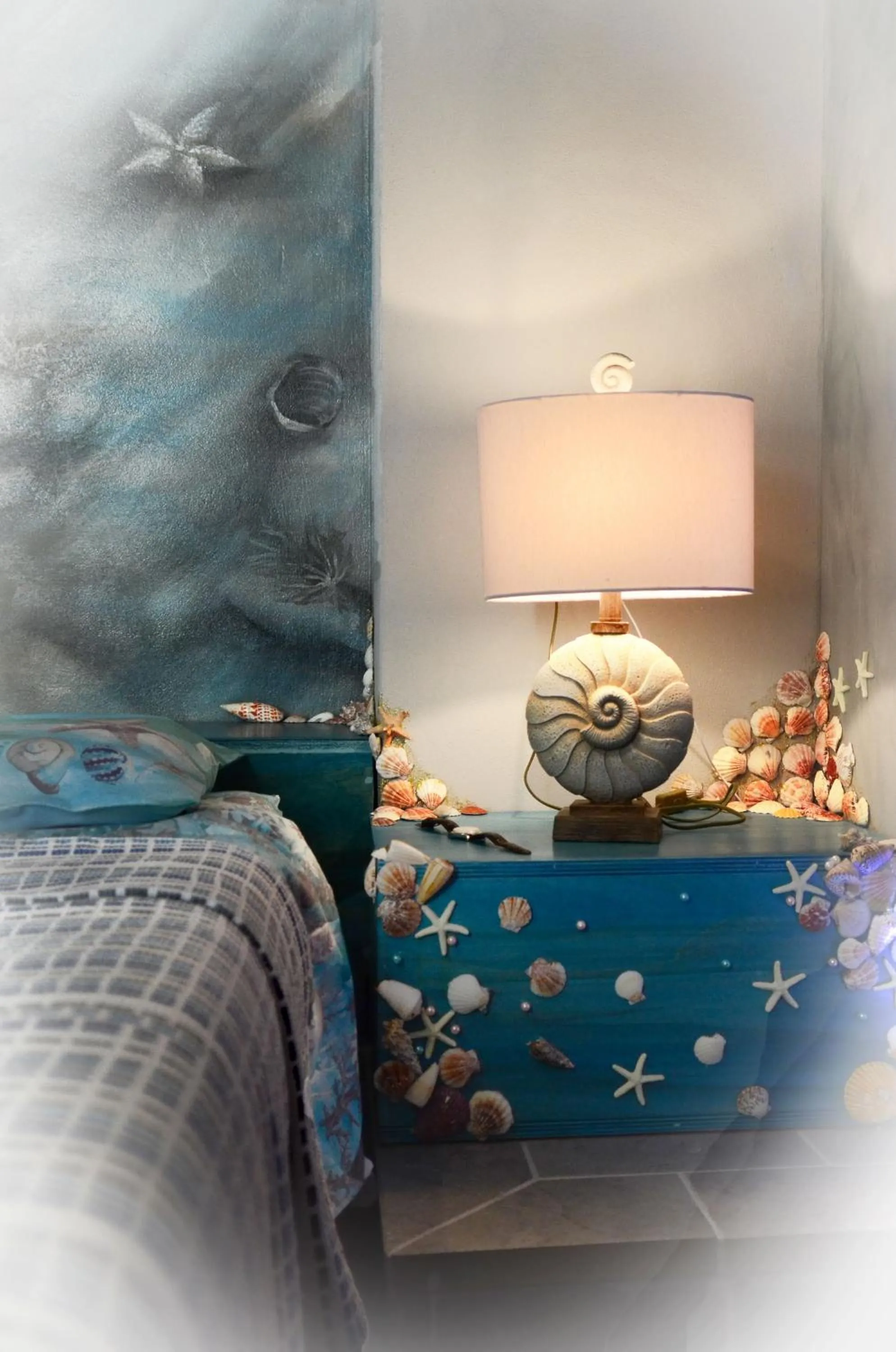 Decorative detail, Bed in Racconti di Mare - 5 Terre JRE