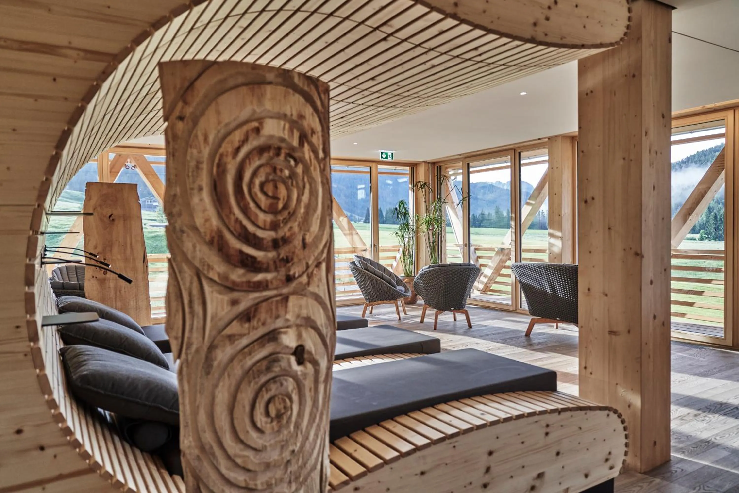 Sauna in HUBERTUS Mountain Refugio Allgäu