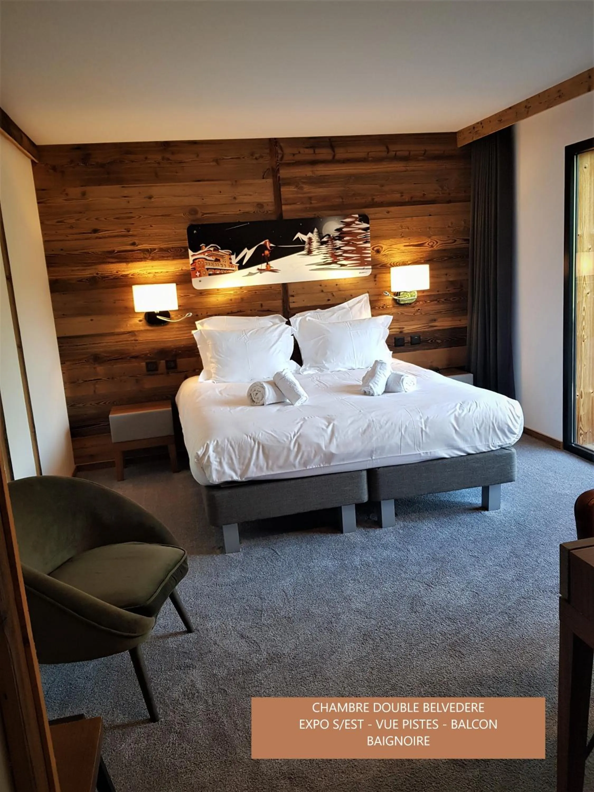 View (from property/room), Bed in Chalet Marano Restaurant & Spa