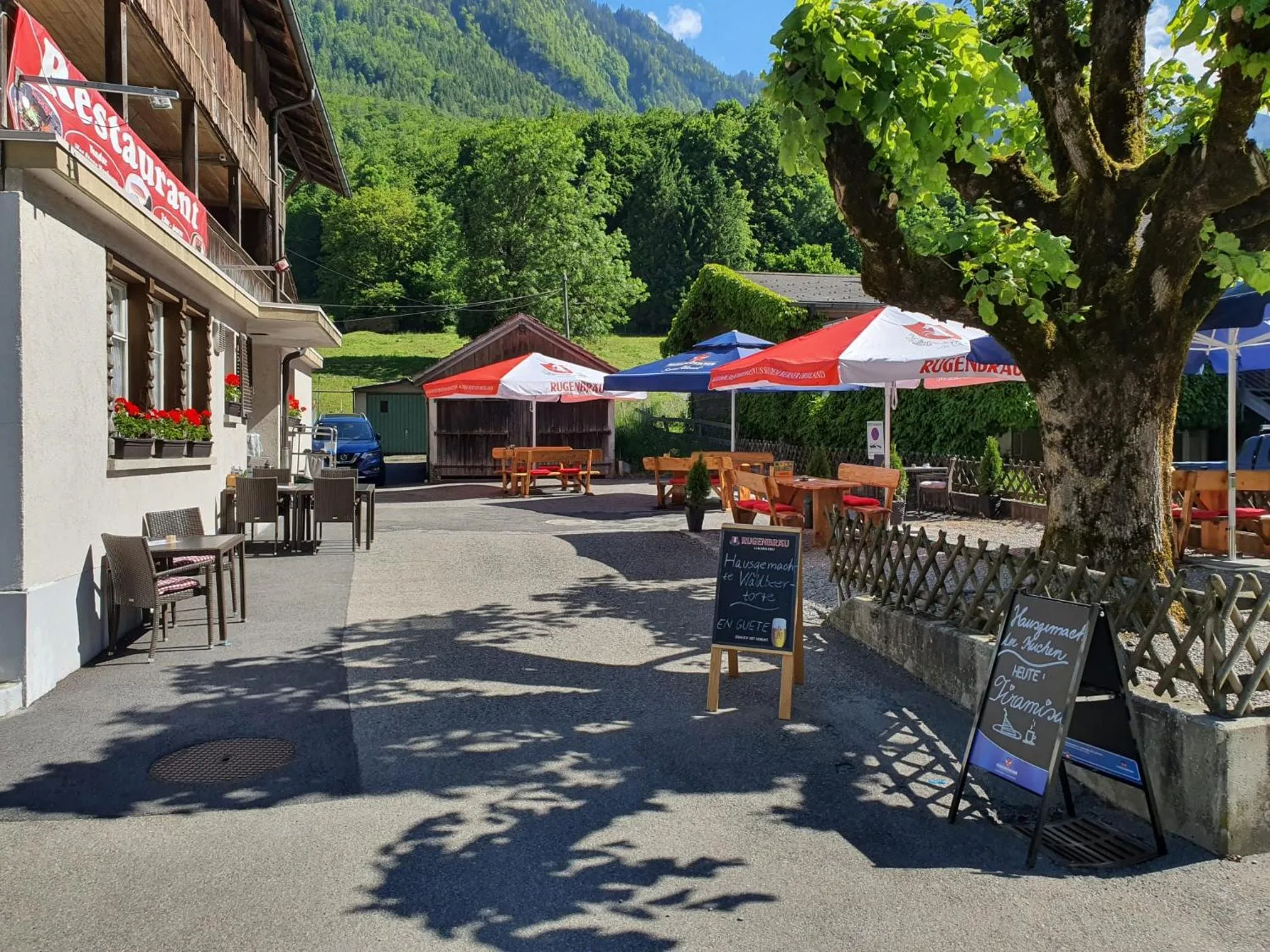 Mountain view in Hotel-Restaurant-Linde