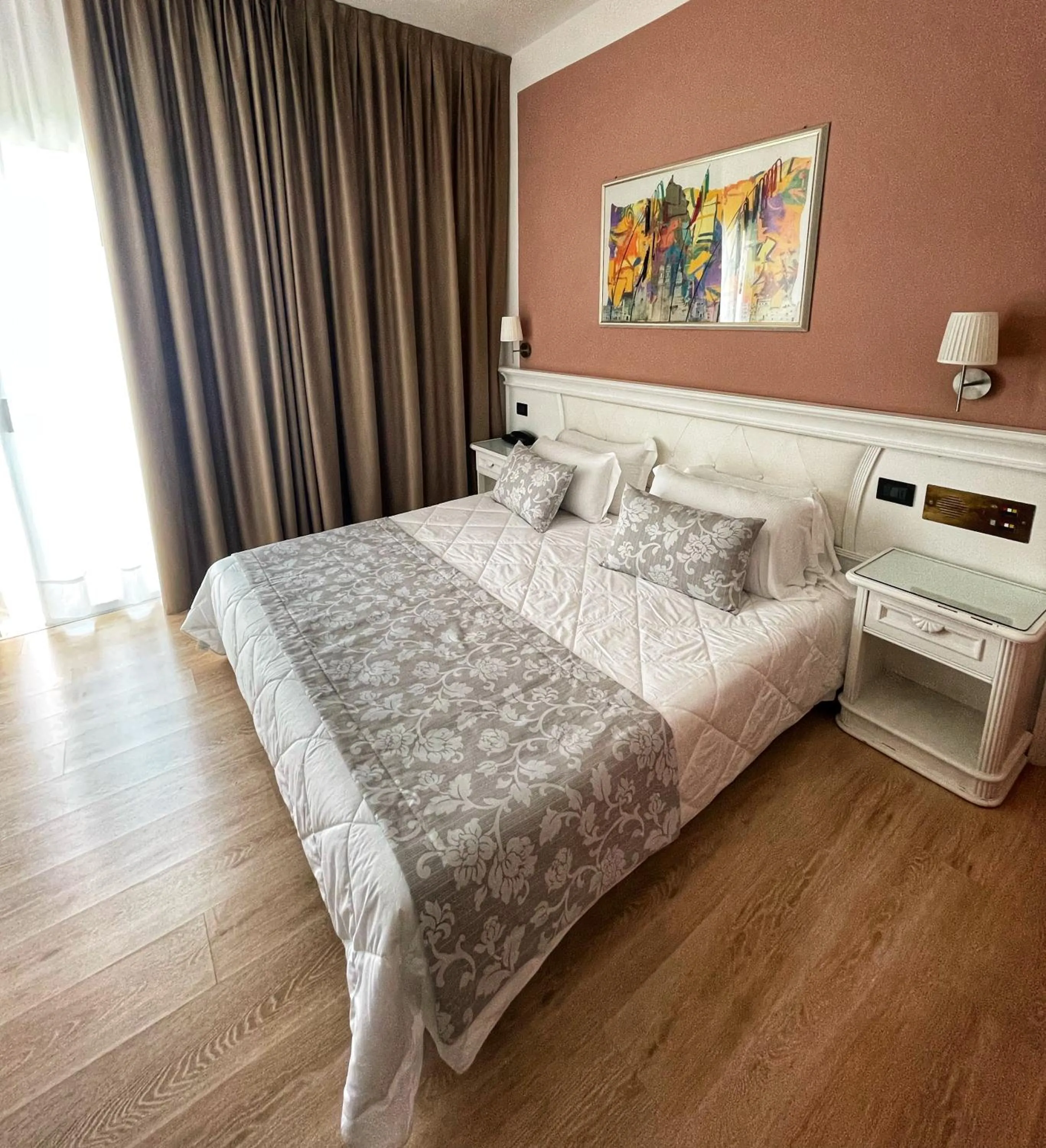 Bed in Park Hotel Cellini