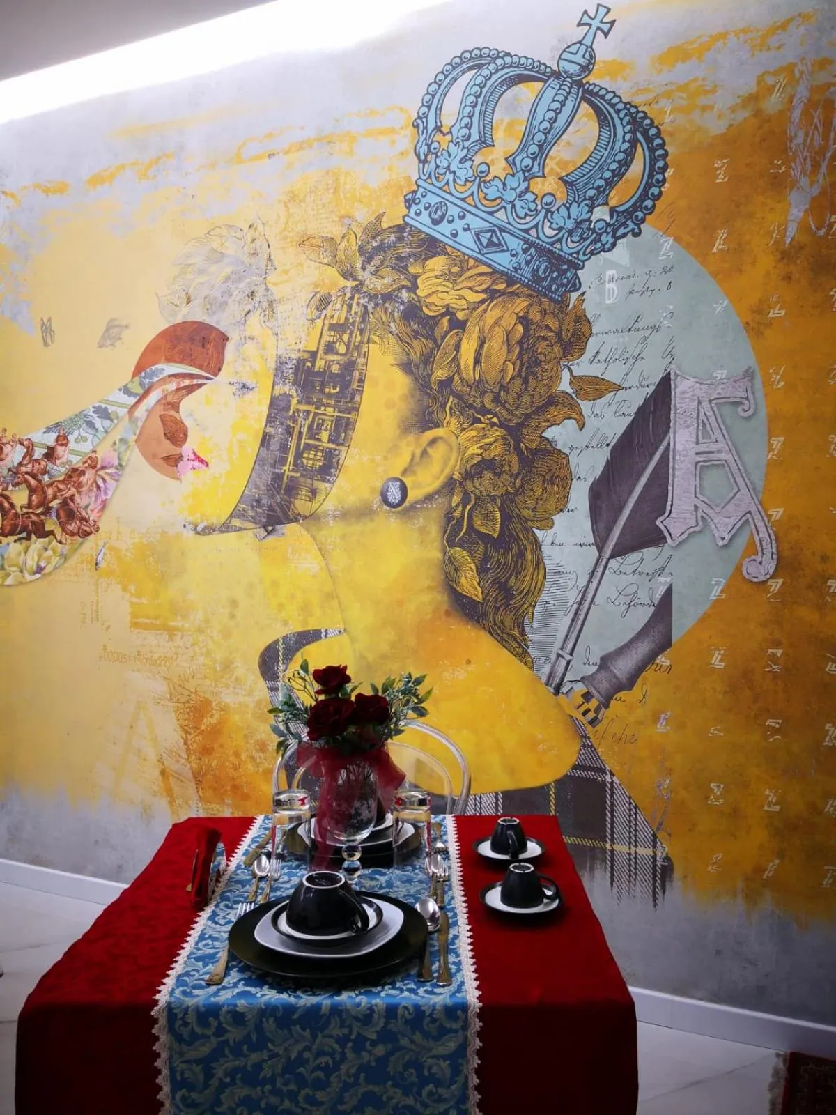 Decorative detail in Luxury B&B Charlemagne