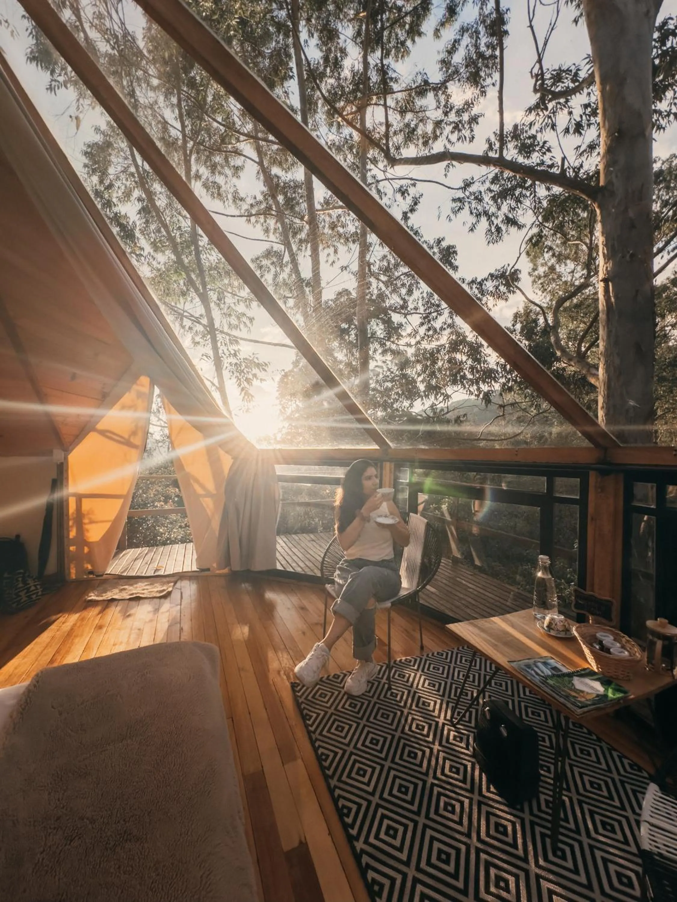 Patio in Glamping Lumbre