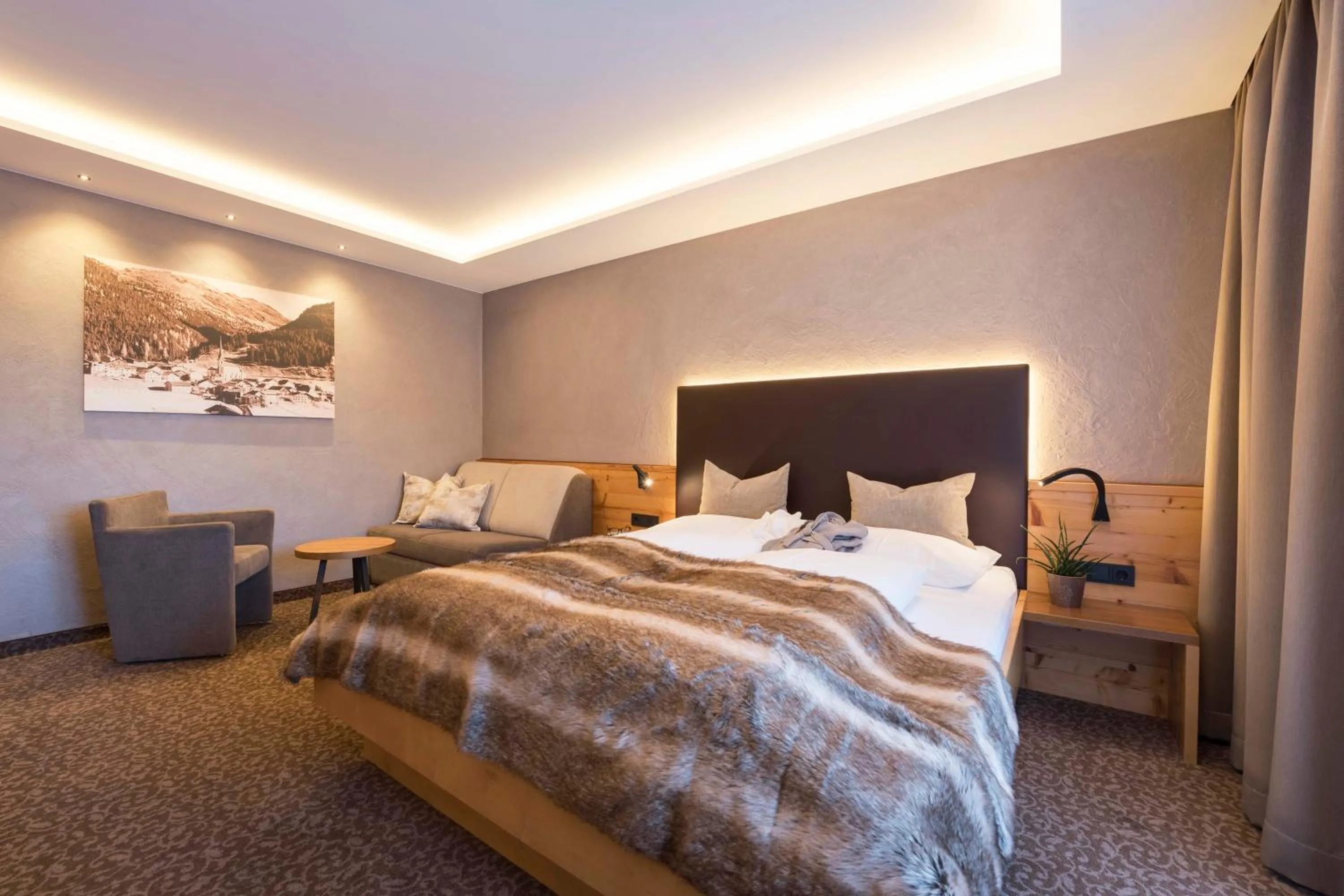 Bedroom, Bed in Hotel Garni Mirabell