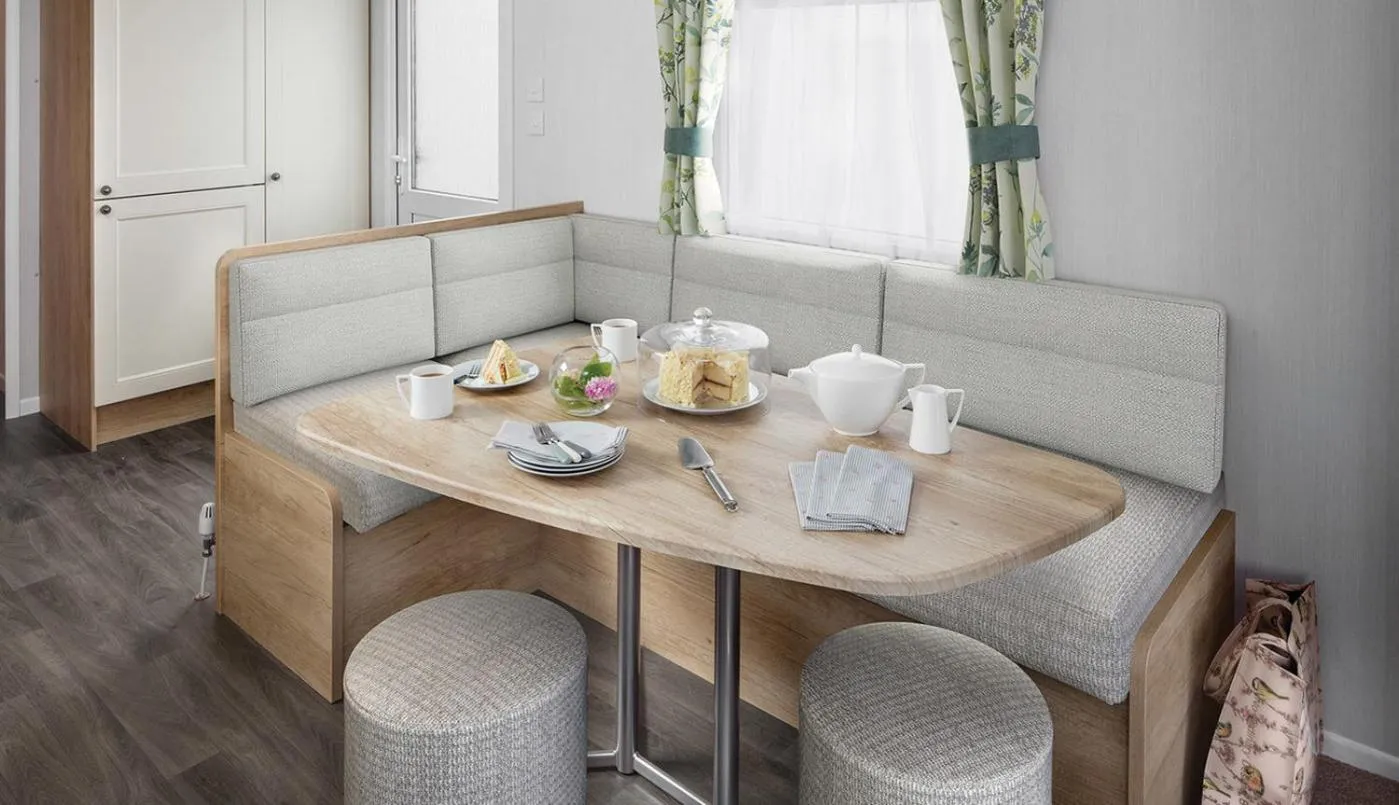 Dining area in Cardigan Bay Holiday Park
