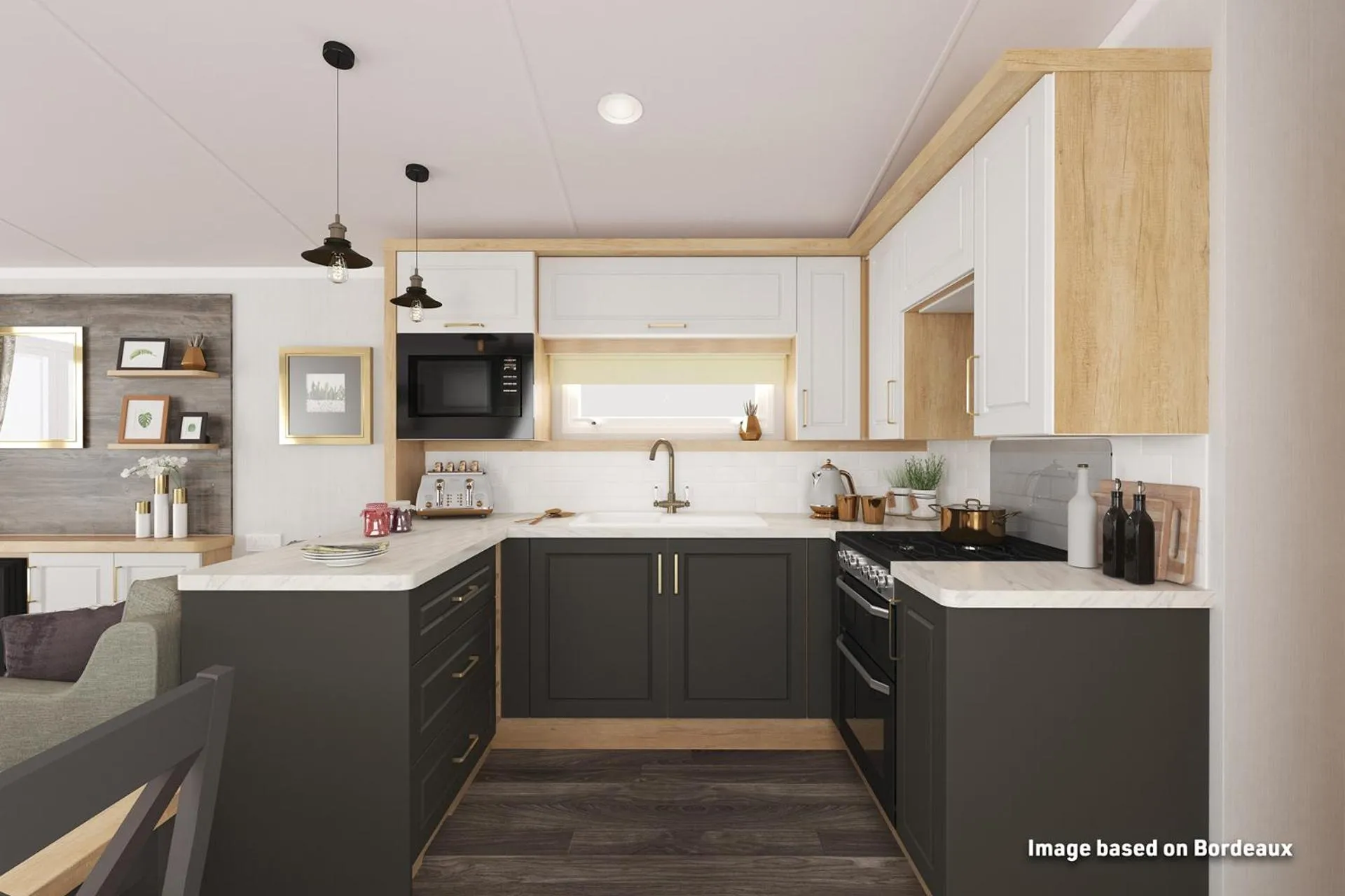 Kitchen or kitchenette in Cardigan Bay Holiday Park