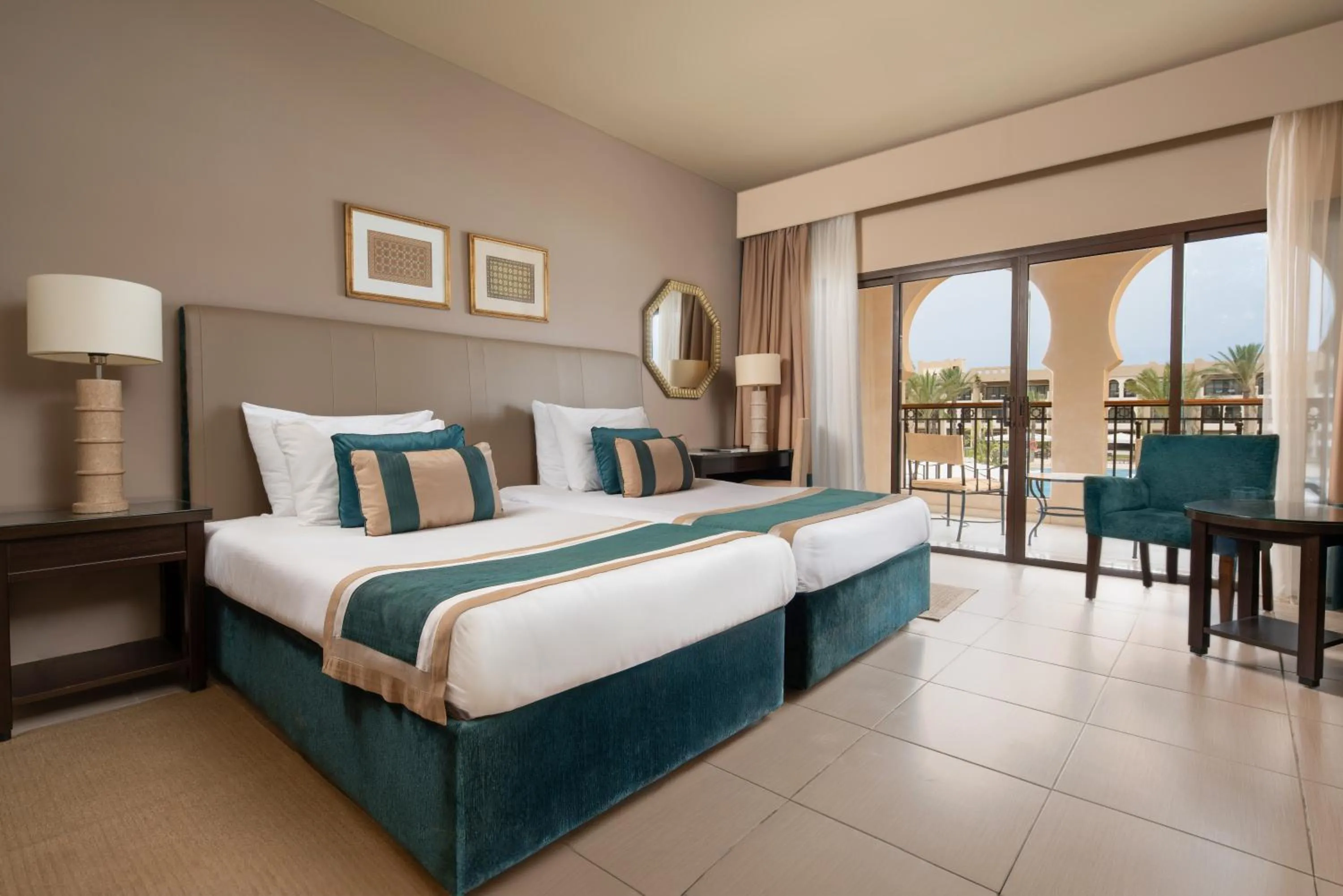 Bedroom, Bed in JAZ Oriental, Almaza Bay