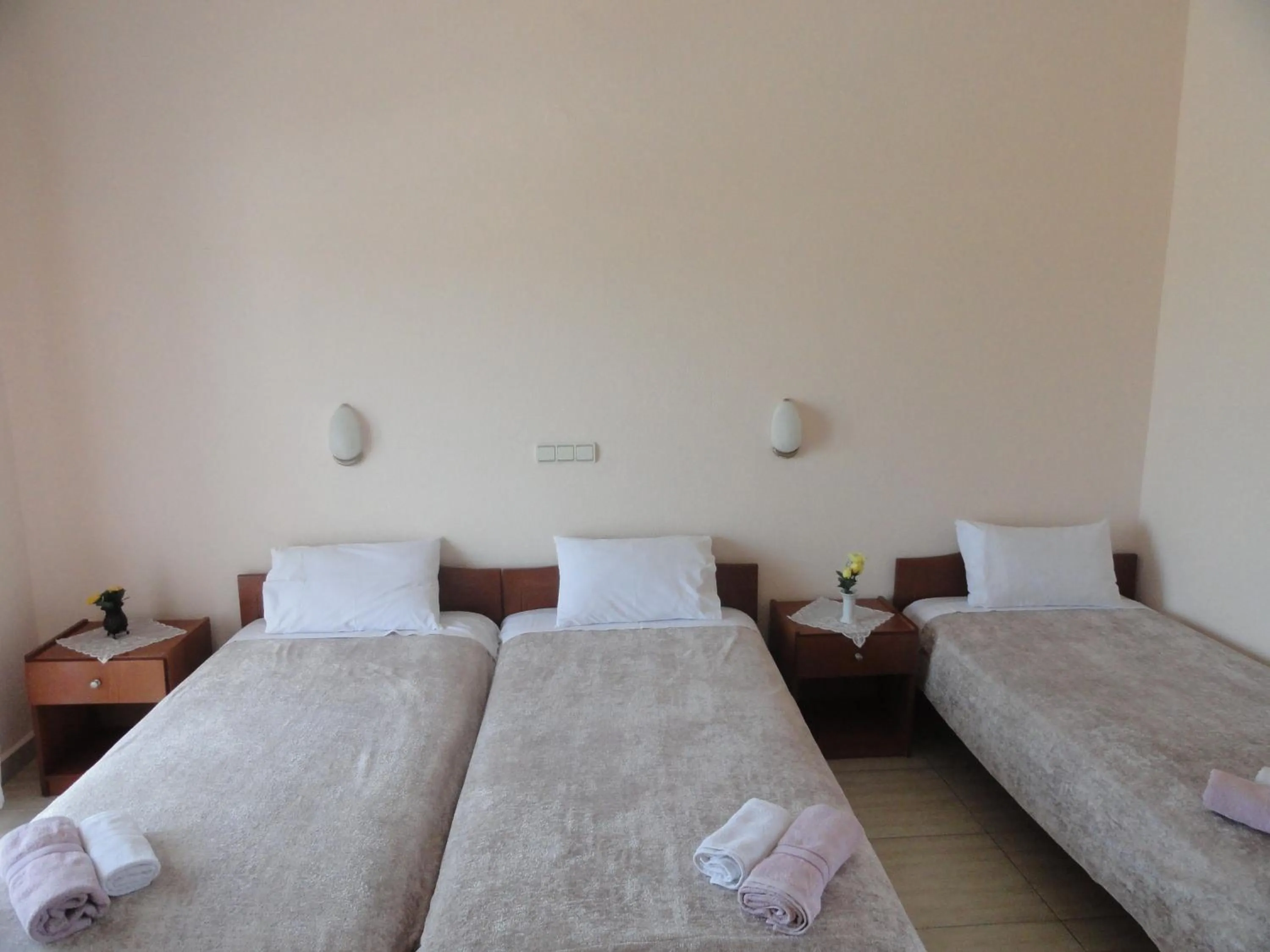 Sea view, Bed in Pension Delfini