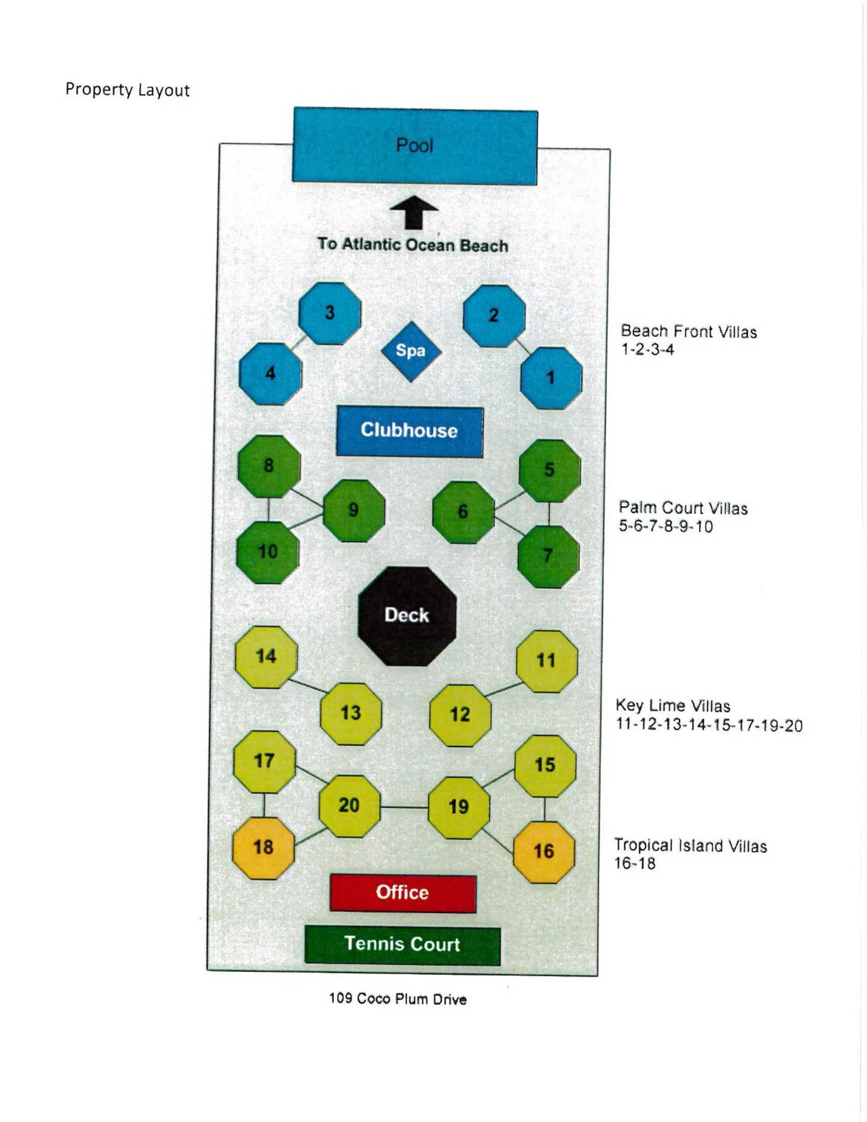 Floor plan in Coco Plum Beach & Tennis Club & Marina