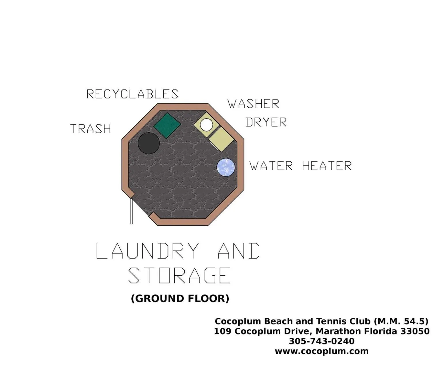 Floor plan in Coco Plum Beach & Tennis Club & Marina
