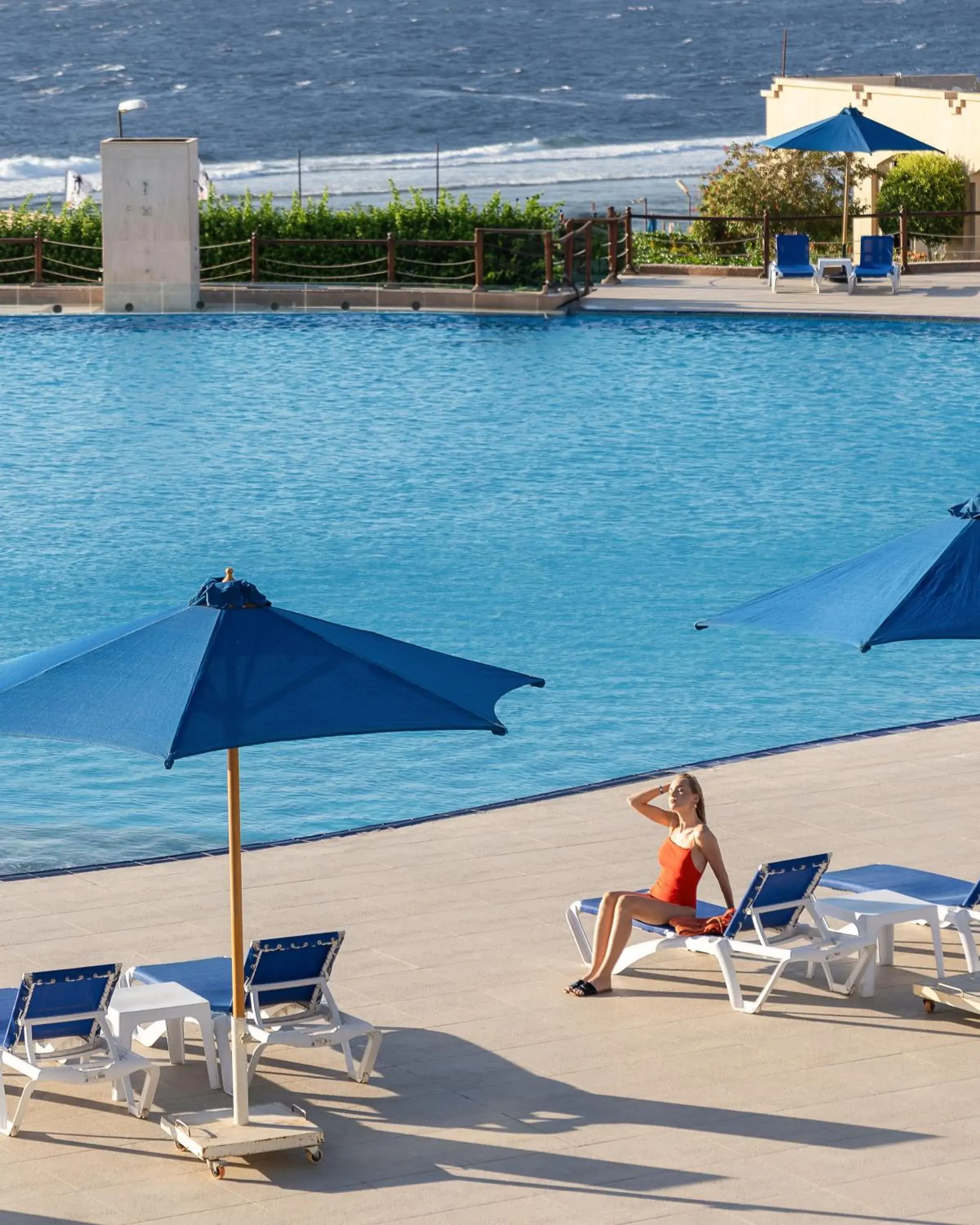 Swimming pool in Cleopatra Luxury Resort Sharm El Sheikh Swimming pool in Cleopatra Luxury Resort Sharm El Sheikh