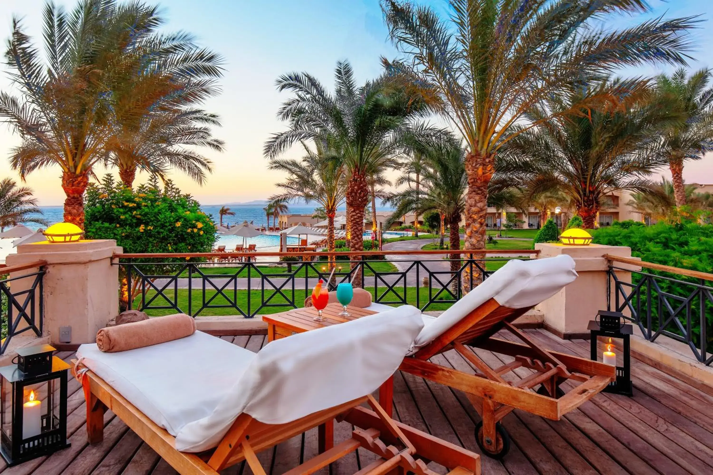 Garden view in Cleopatra Luxury Resort Sharm El Sheikh Garden view in Cleopatra Luxury Resort Sharm El Sheikh