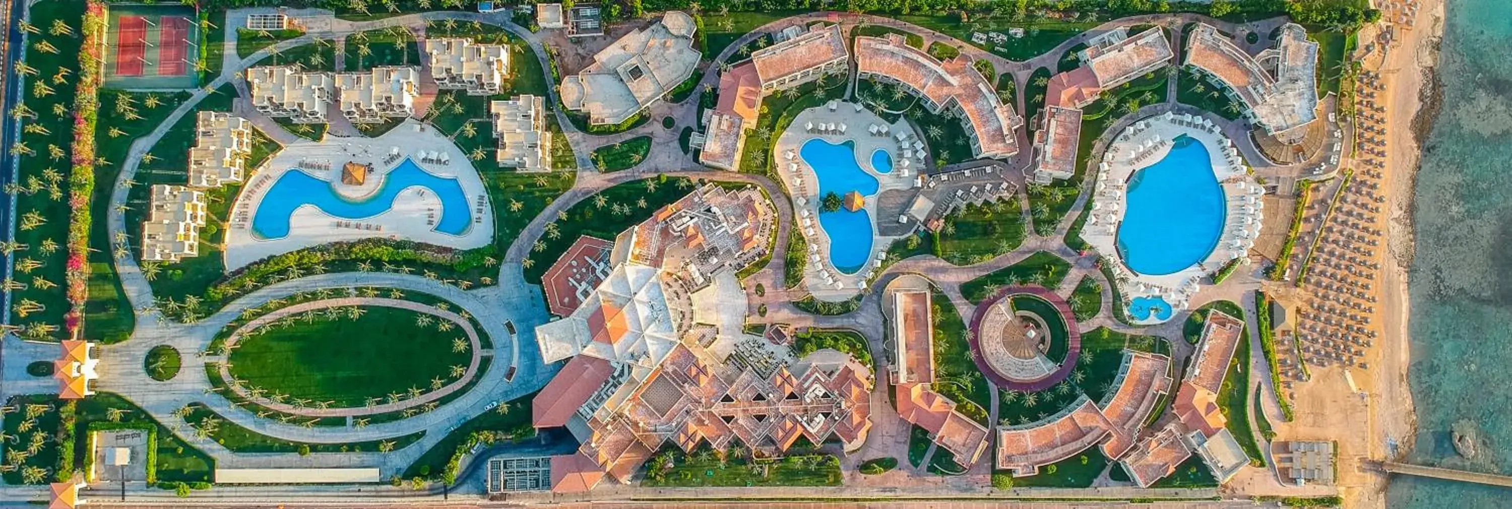 Bird's eye view in Cleopatra Luxury Resort Sharm El Sheikh Bird's eye view in Cleopatra Luxury Resort Sharm El Sheikh
