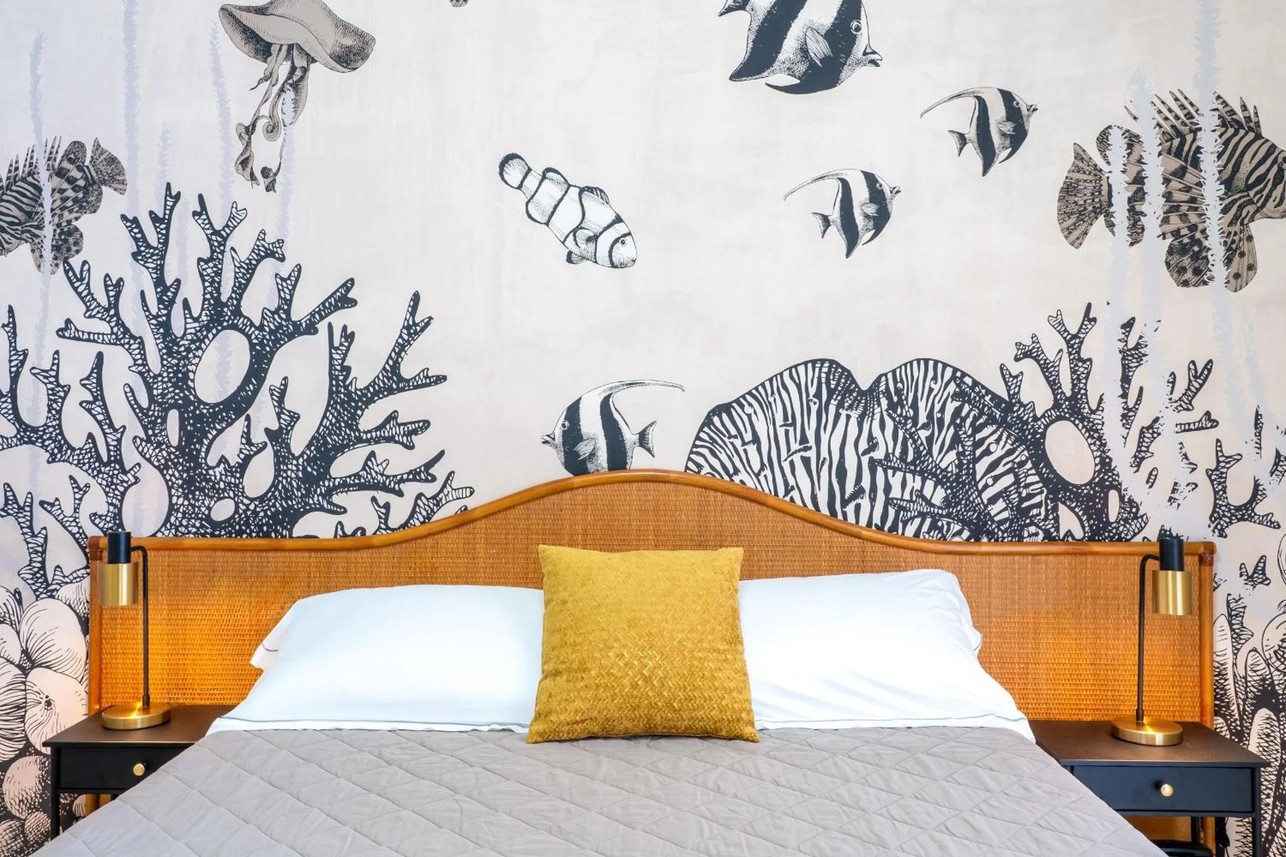 Bedroom, Bed in Hotel Baia di Talamone