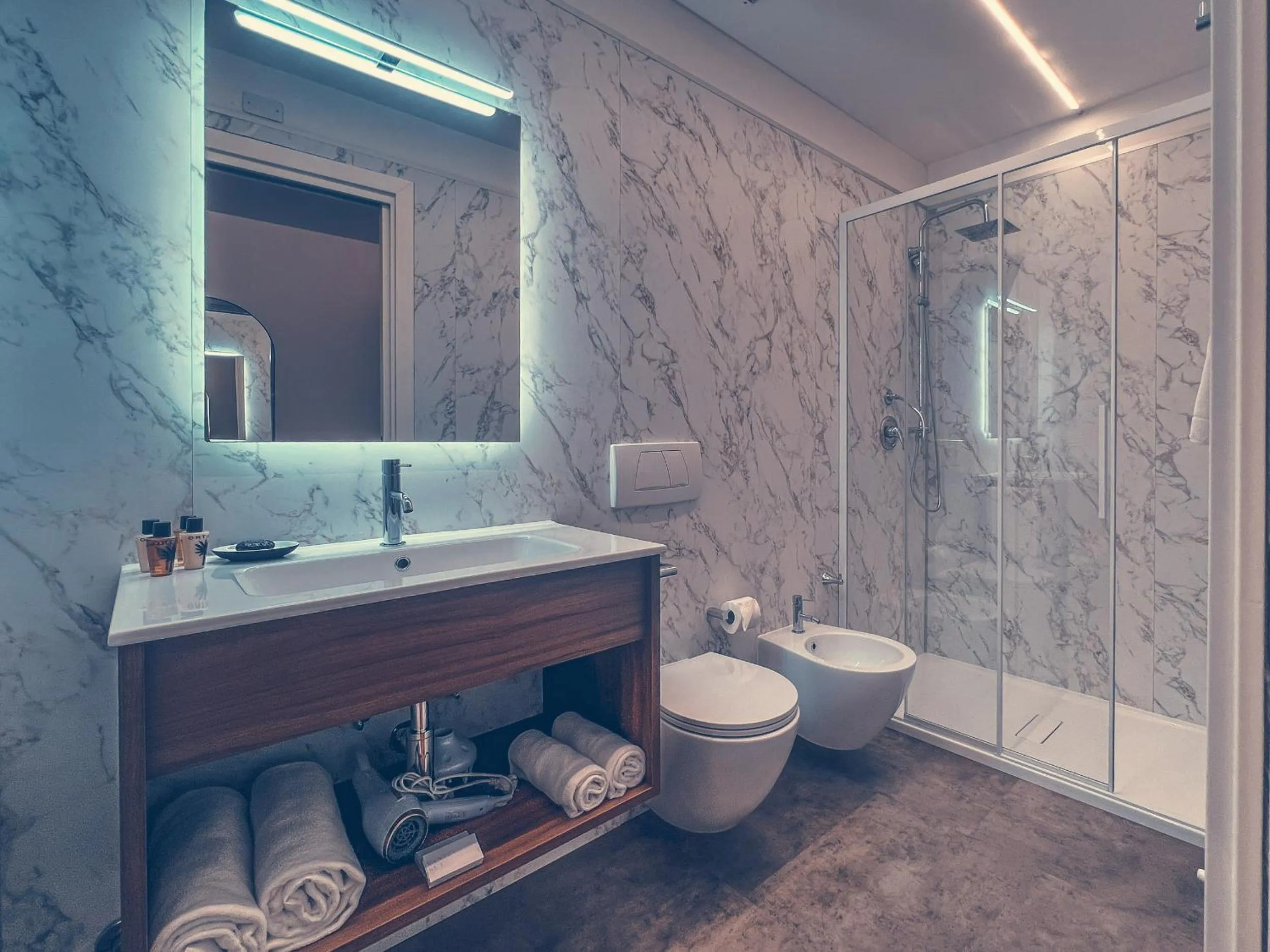 Bathroom in Club del Sole Tenuta Primero Grado Family Collection