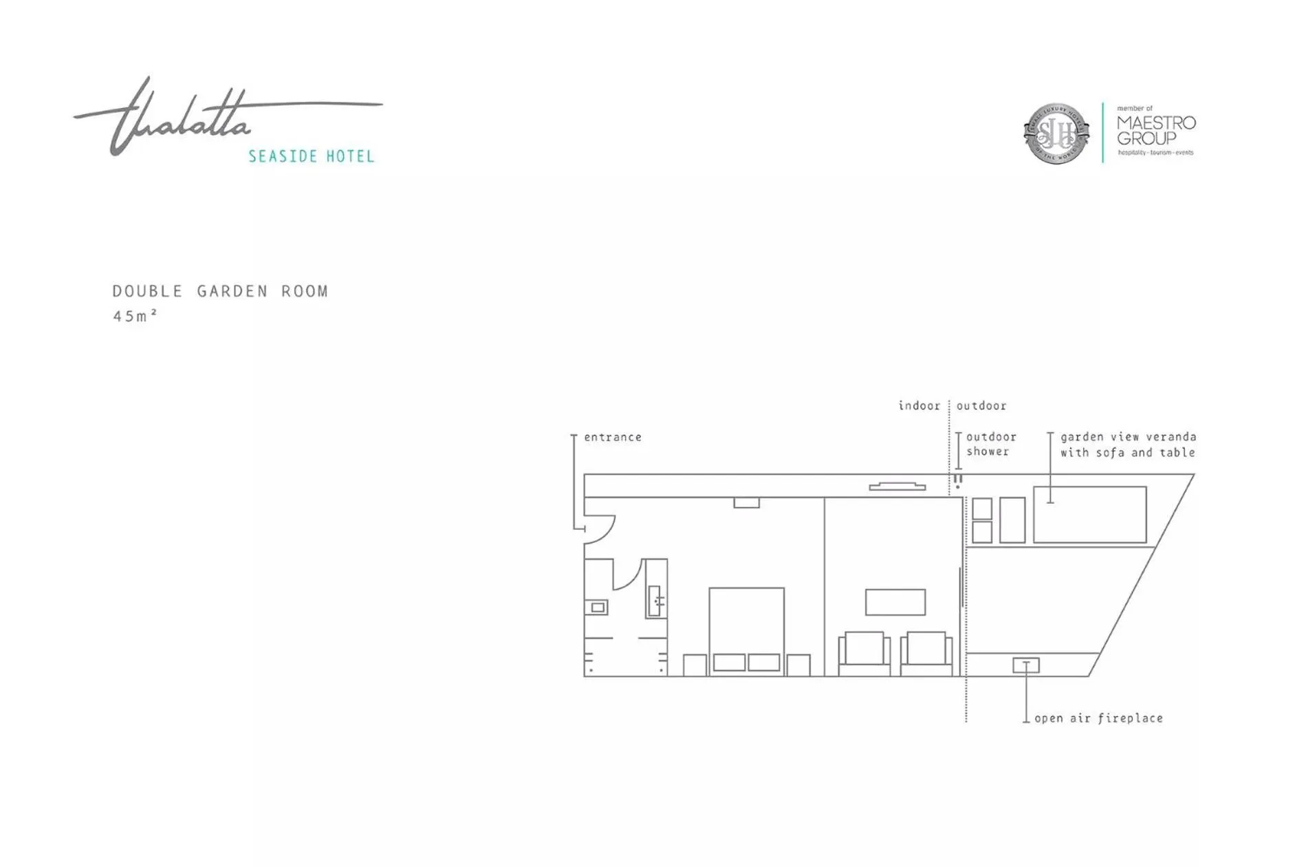 Floor plan in Thalatta Seaside Hotel