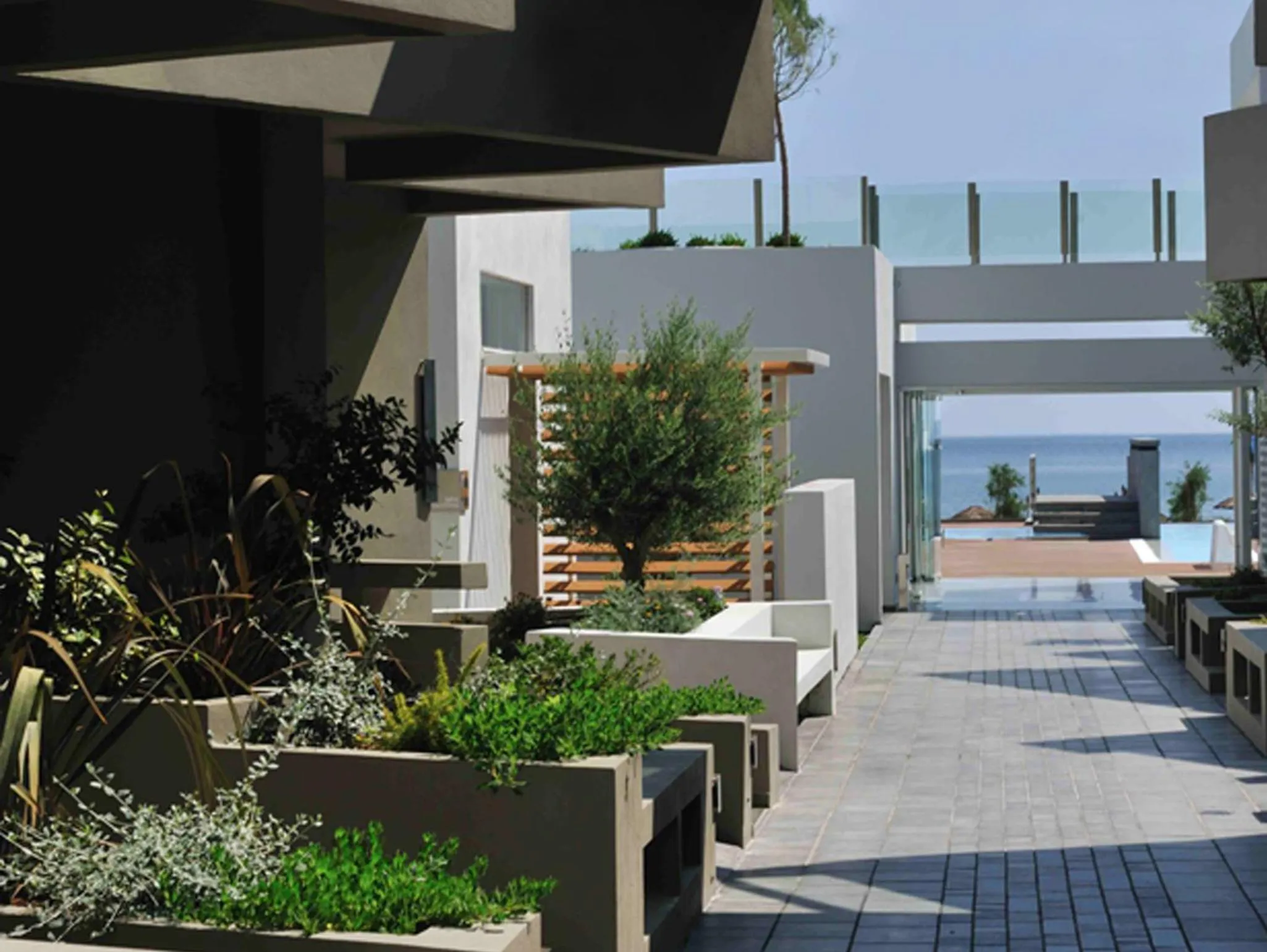 Bird's eye view in Thalatta Seaside Hotel