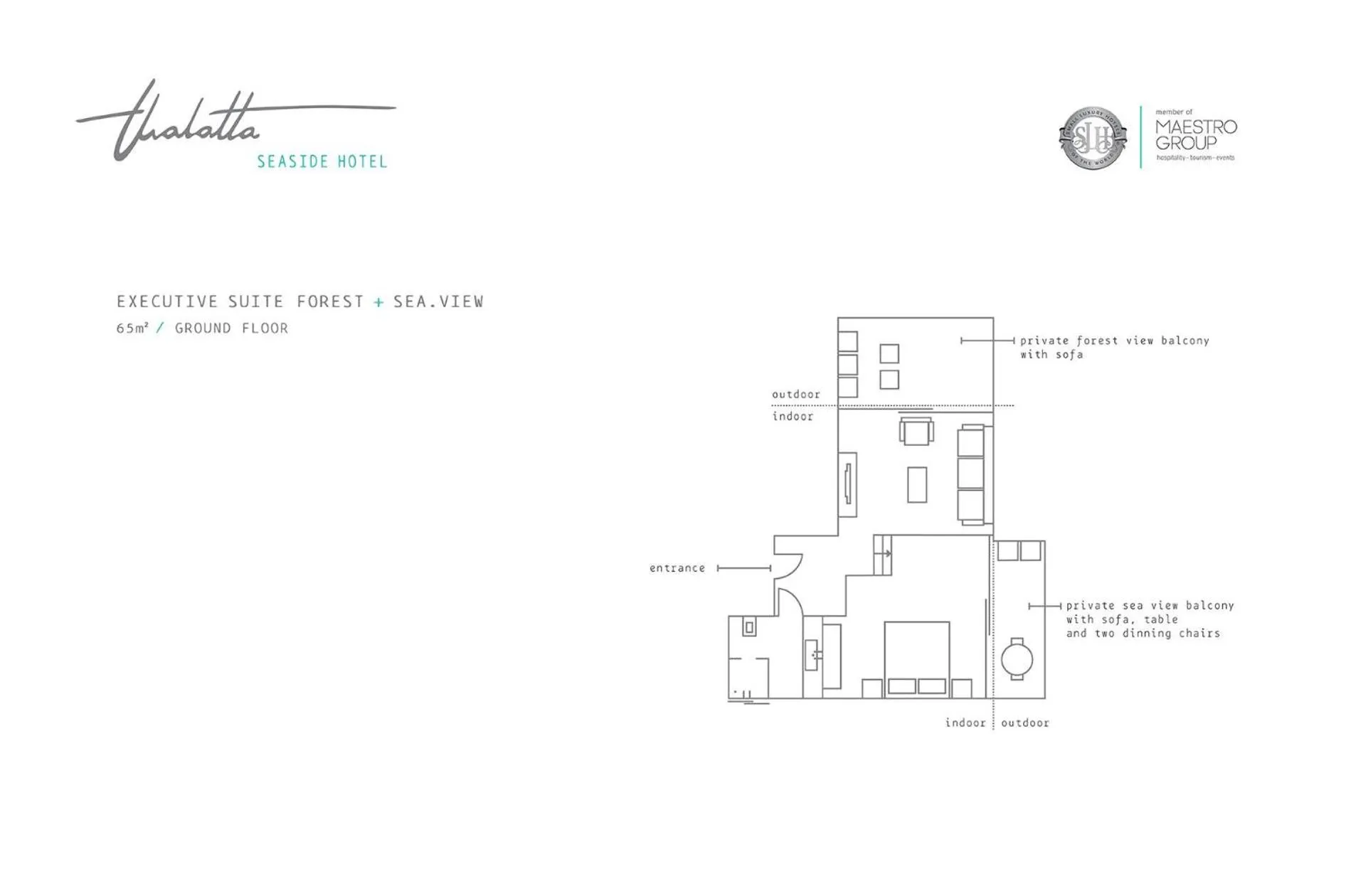 Floor plan in Thalatta Seaside Hotel