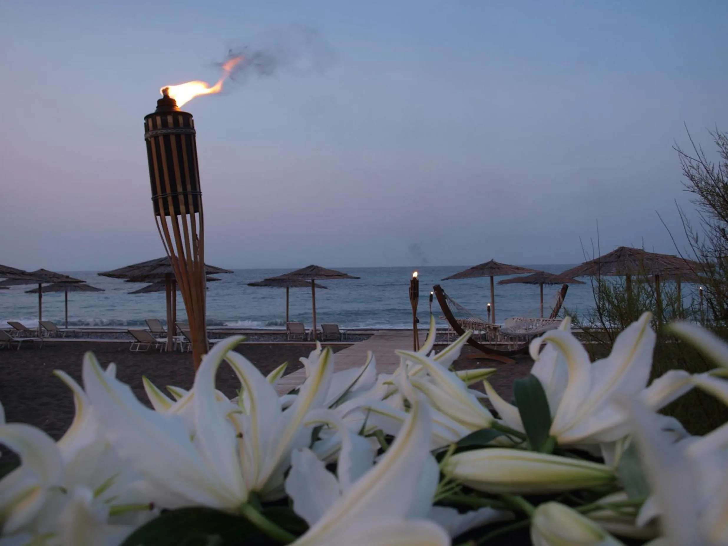 Beach in Thalatta Seaside Hotel