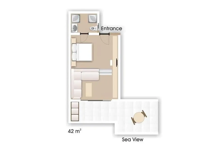Floor plan in Thalatta Seaside Hotel