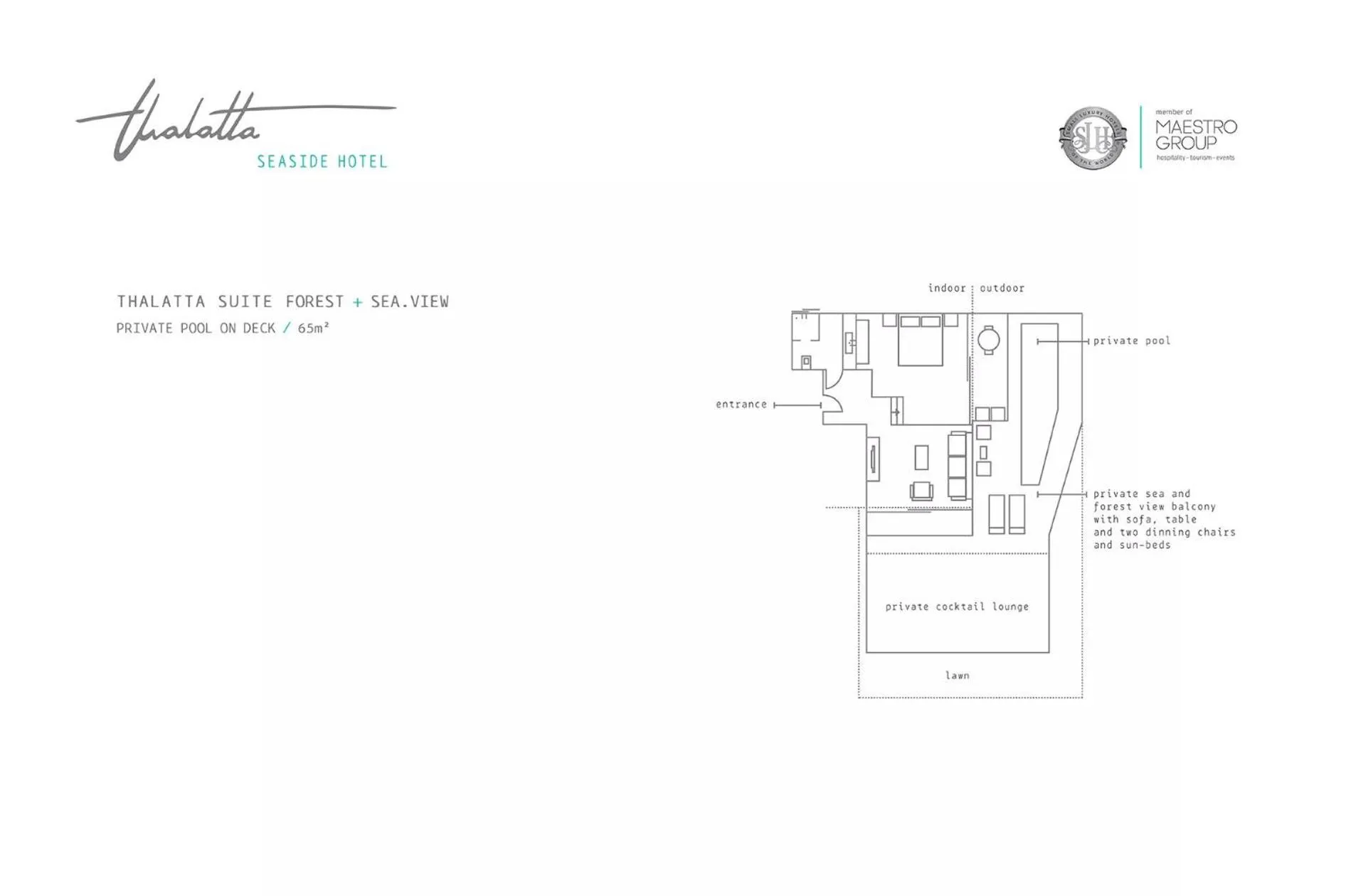 Floor plan in Thalatta Seaside Hotel