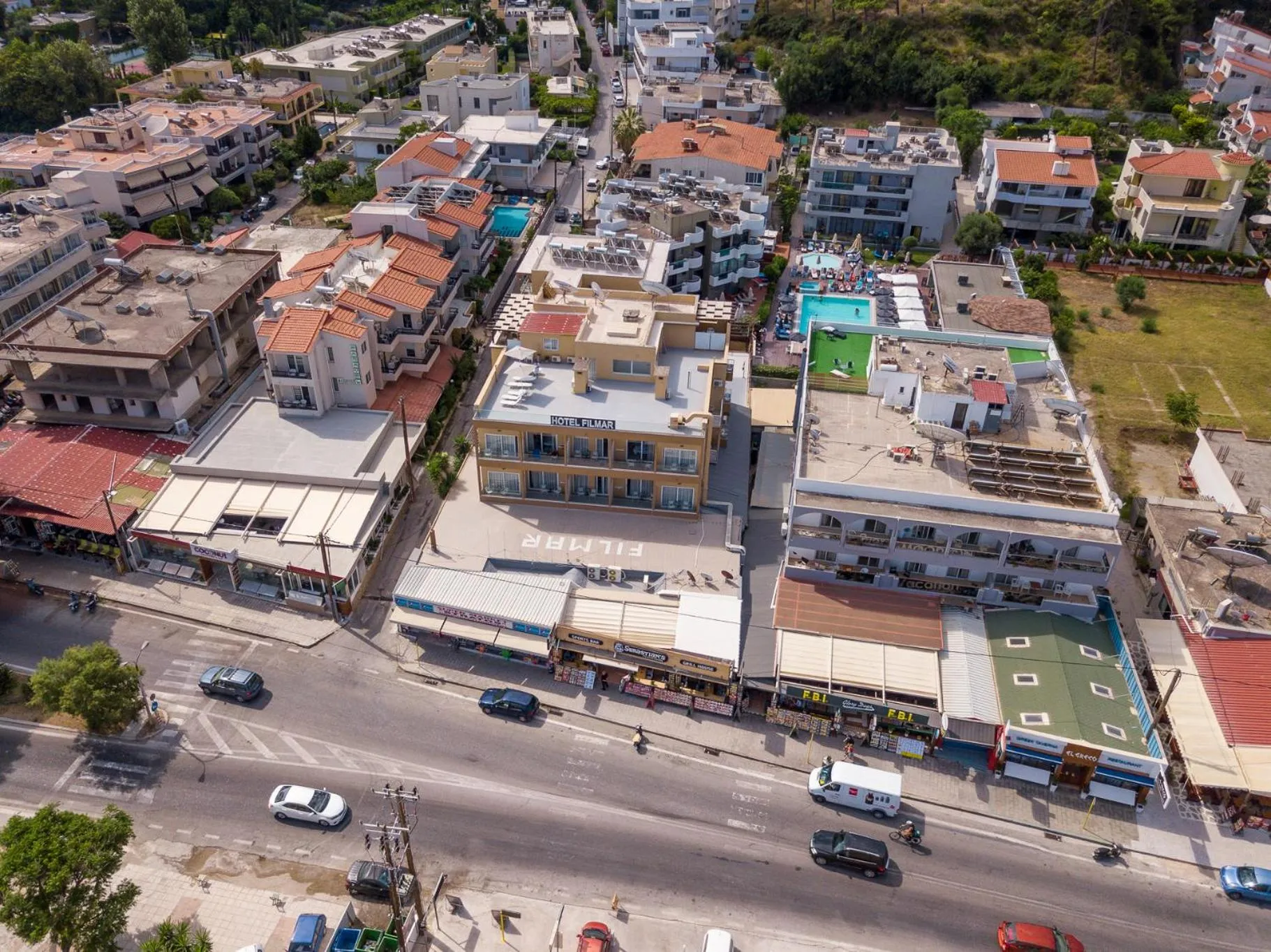 Property building in Filmar Hotel, Ixia, Rhodes