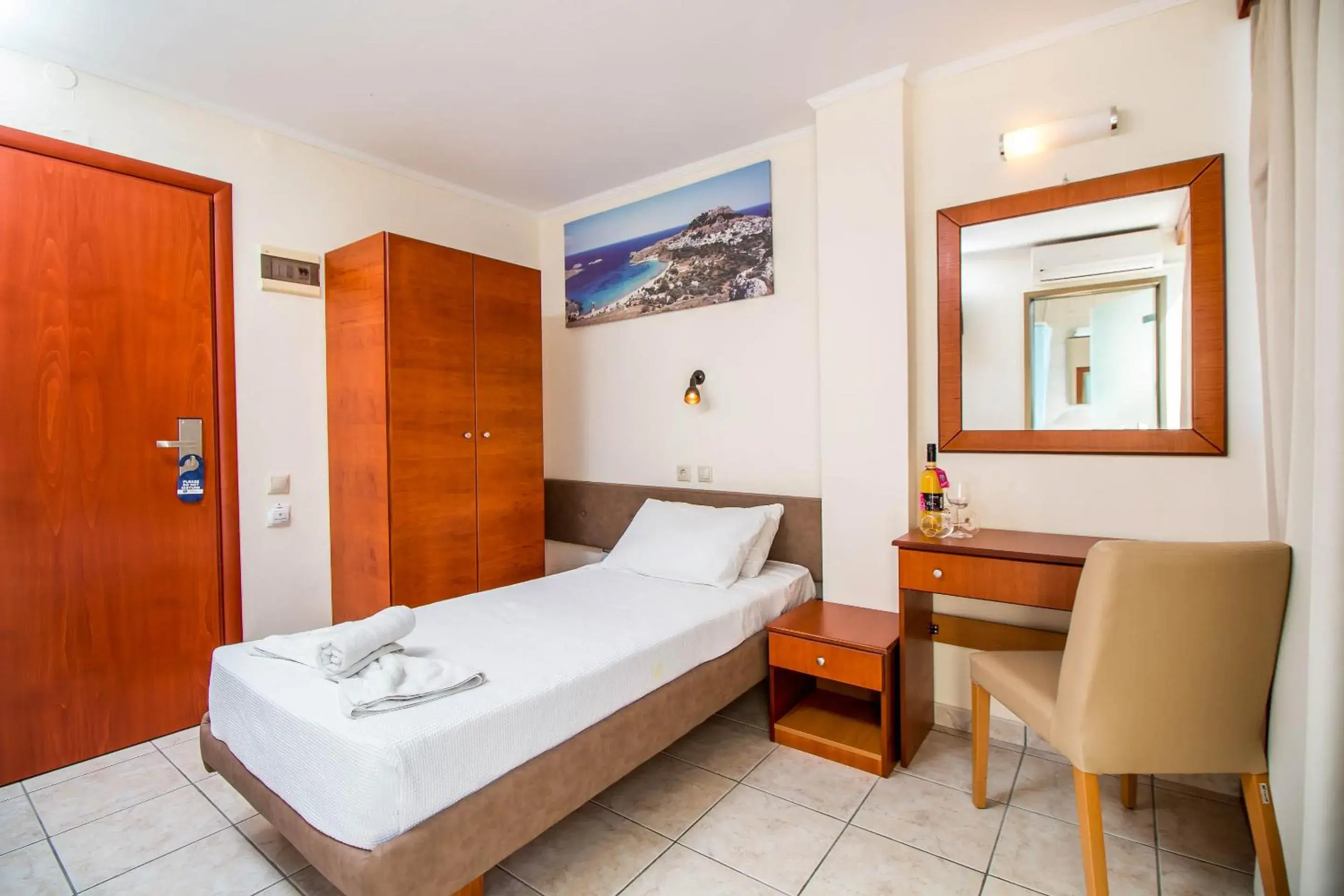 Seating area, Bed in Filmar Hotel, Ixia, Rhodes Seating area, Bed in Filmar Hotel, Ixia, Rhodes