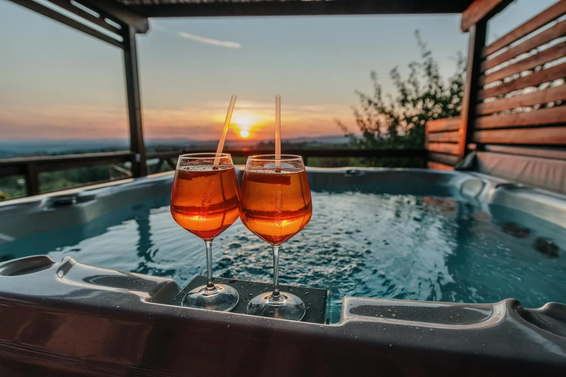 Hot Tub in Villa Di Sotto