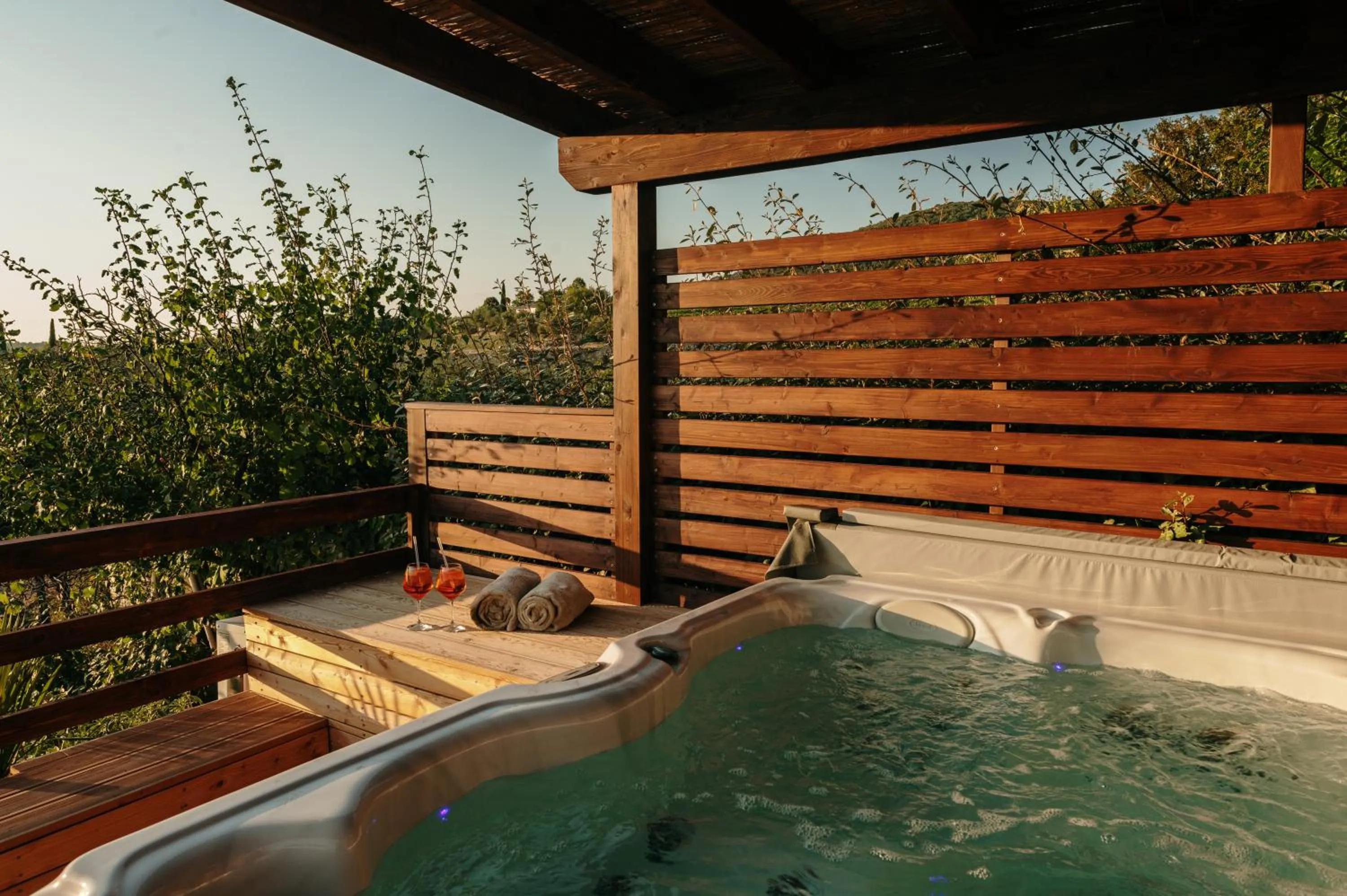 Hot Tub in Villa Di Sotto