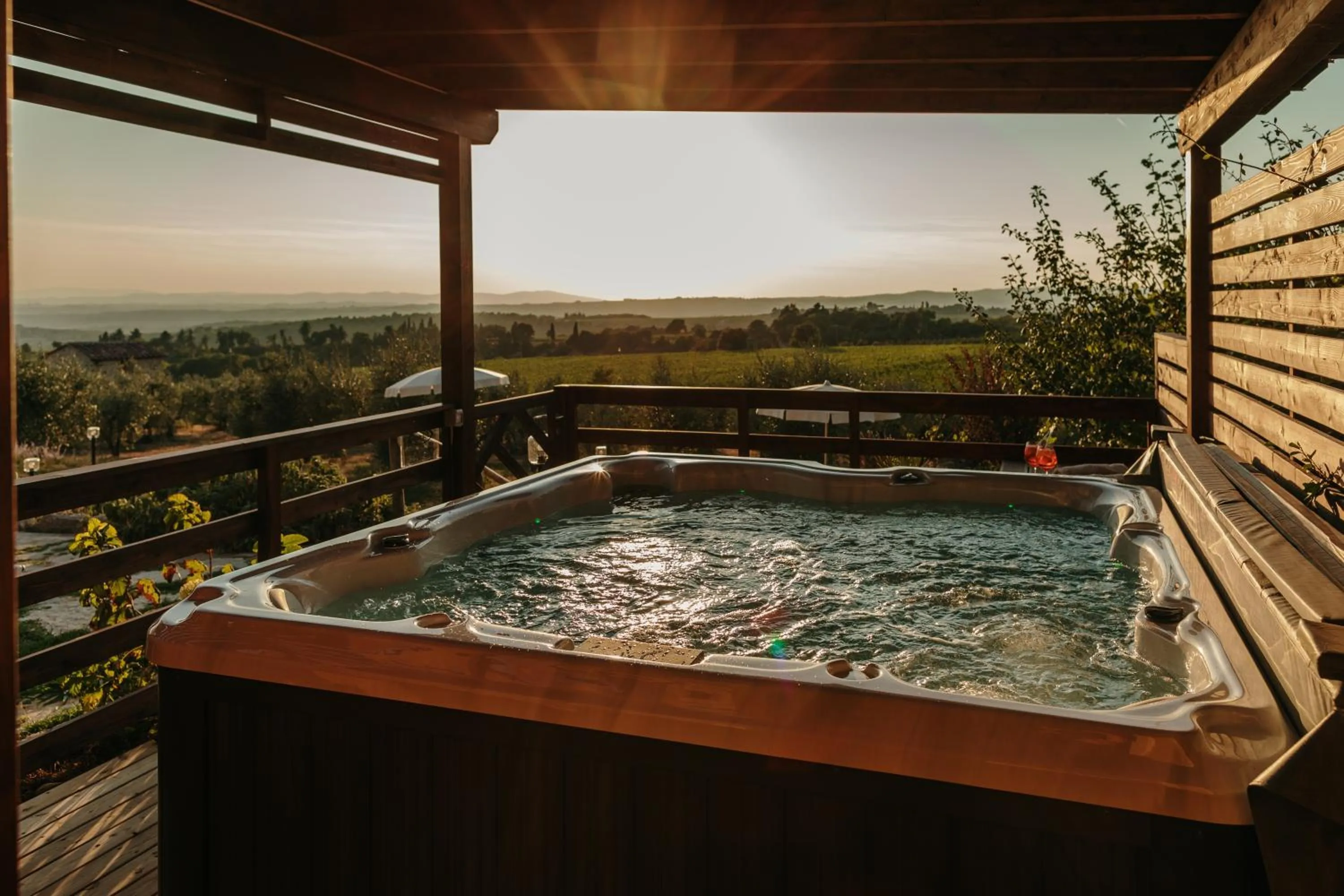Hot Tub in Villa Di Sotto