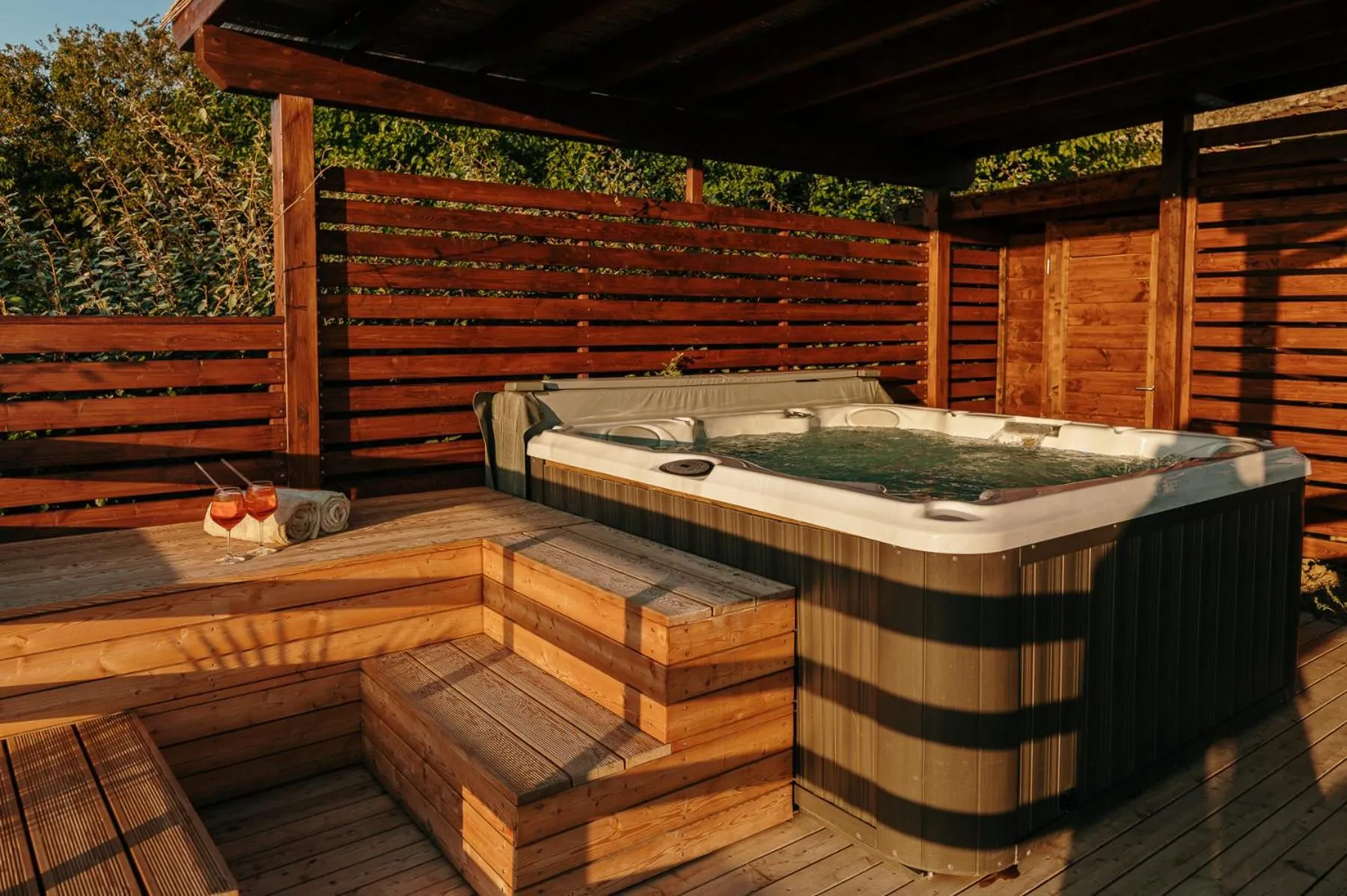 Hot Tub in Villa Di Sotto