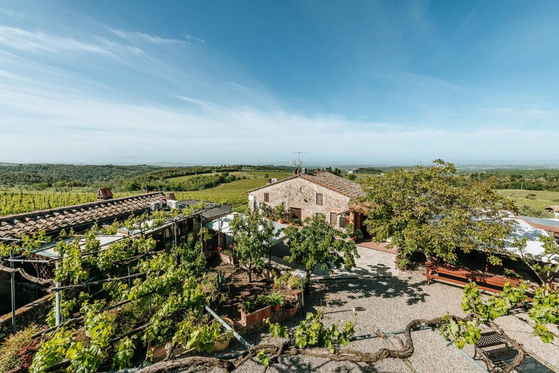Garden view in Villa Di Sotto